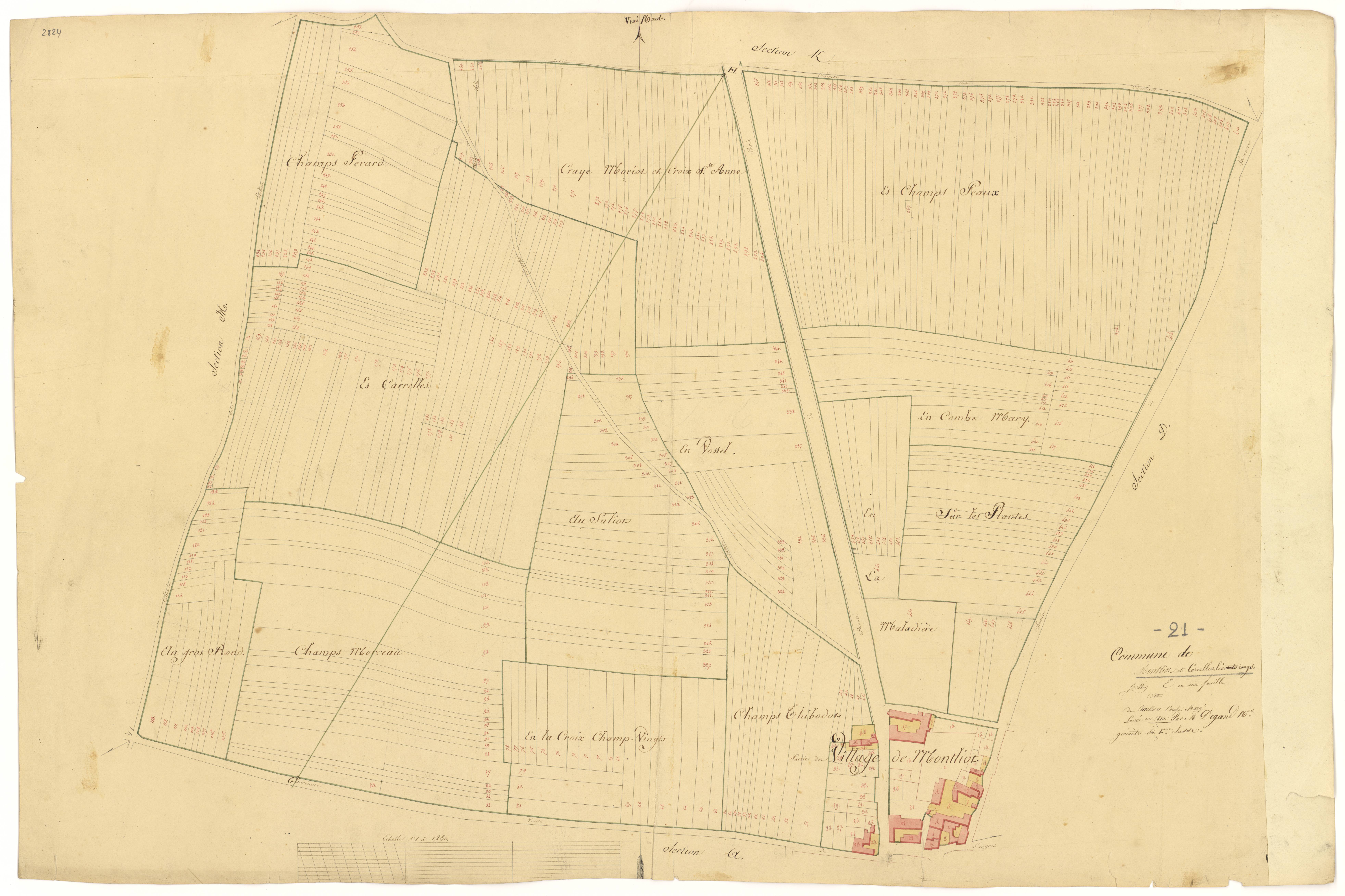 Montliot-et-Courcelles - Section E - 3 P PLAN 434/6