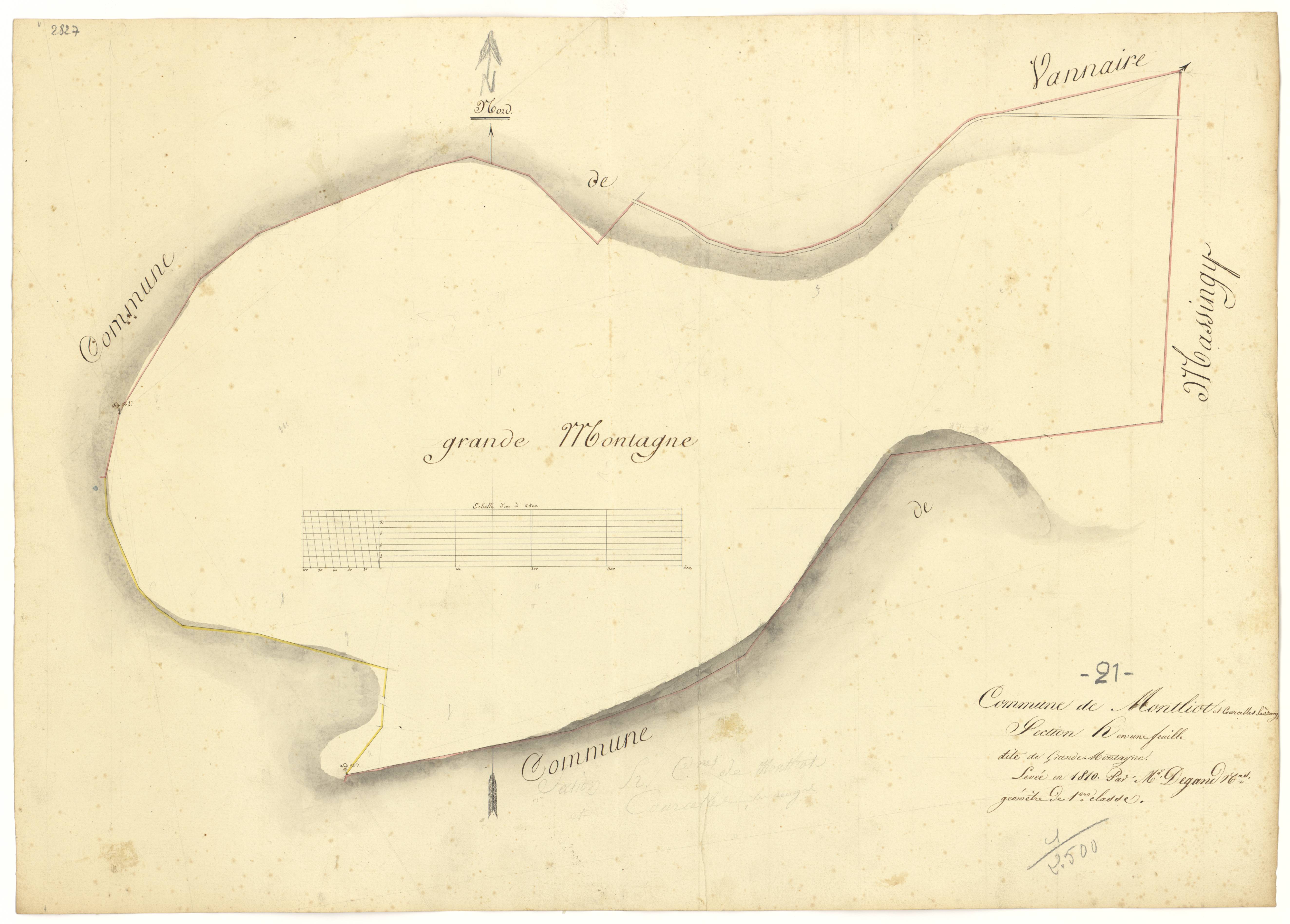 Montliot-et-Courcelles - Section H - 3 P PLAN 434/9