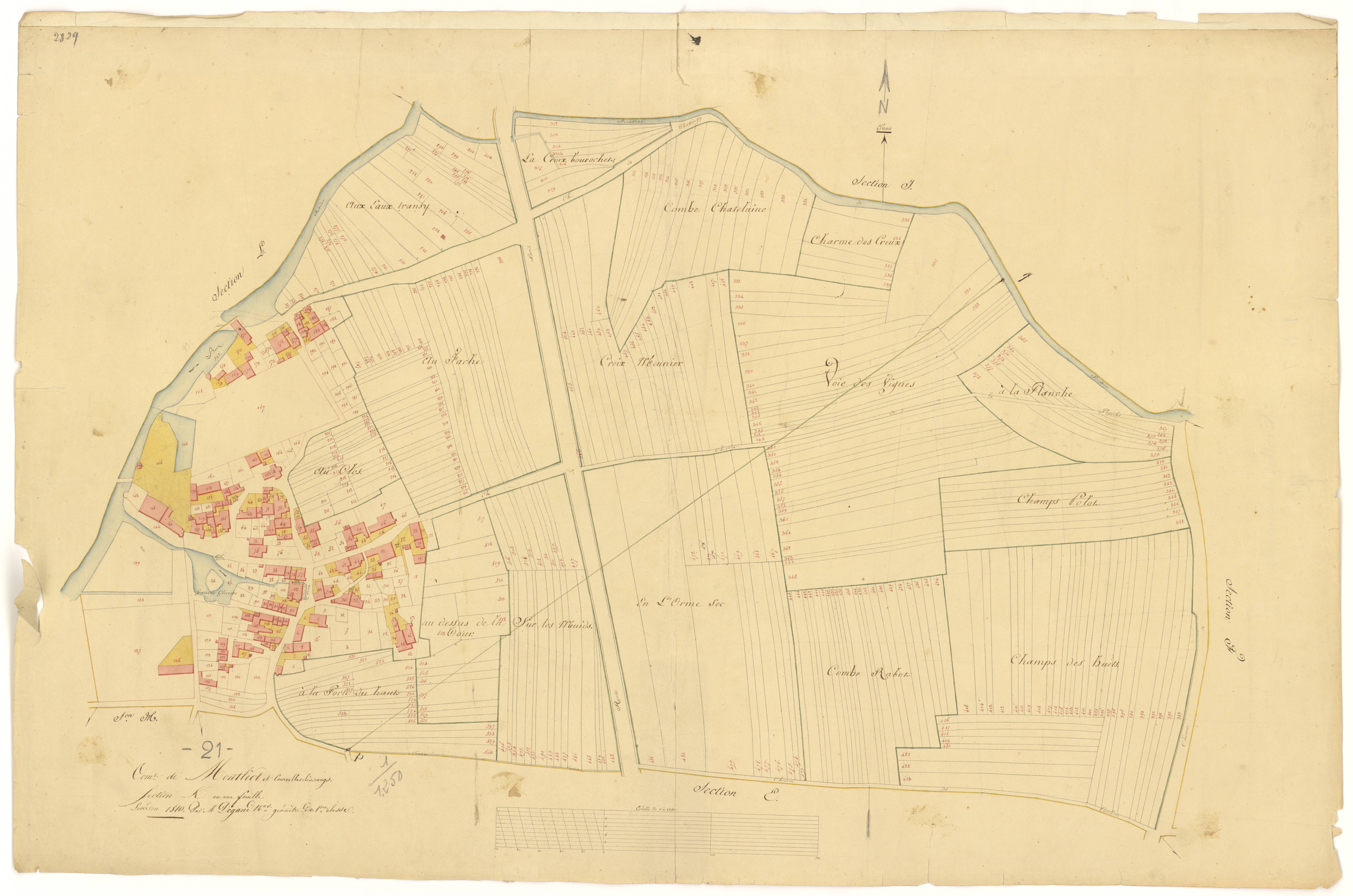 Montliot-et-Courcelles - Section K - 3 P PLAN 434/11