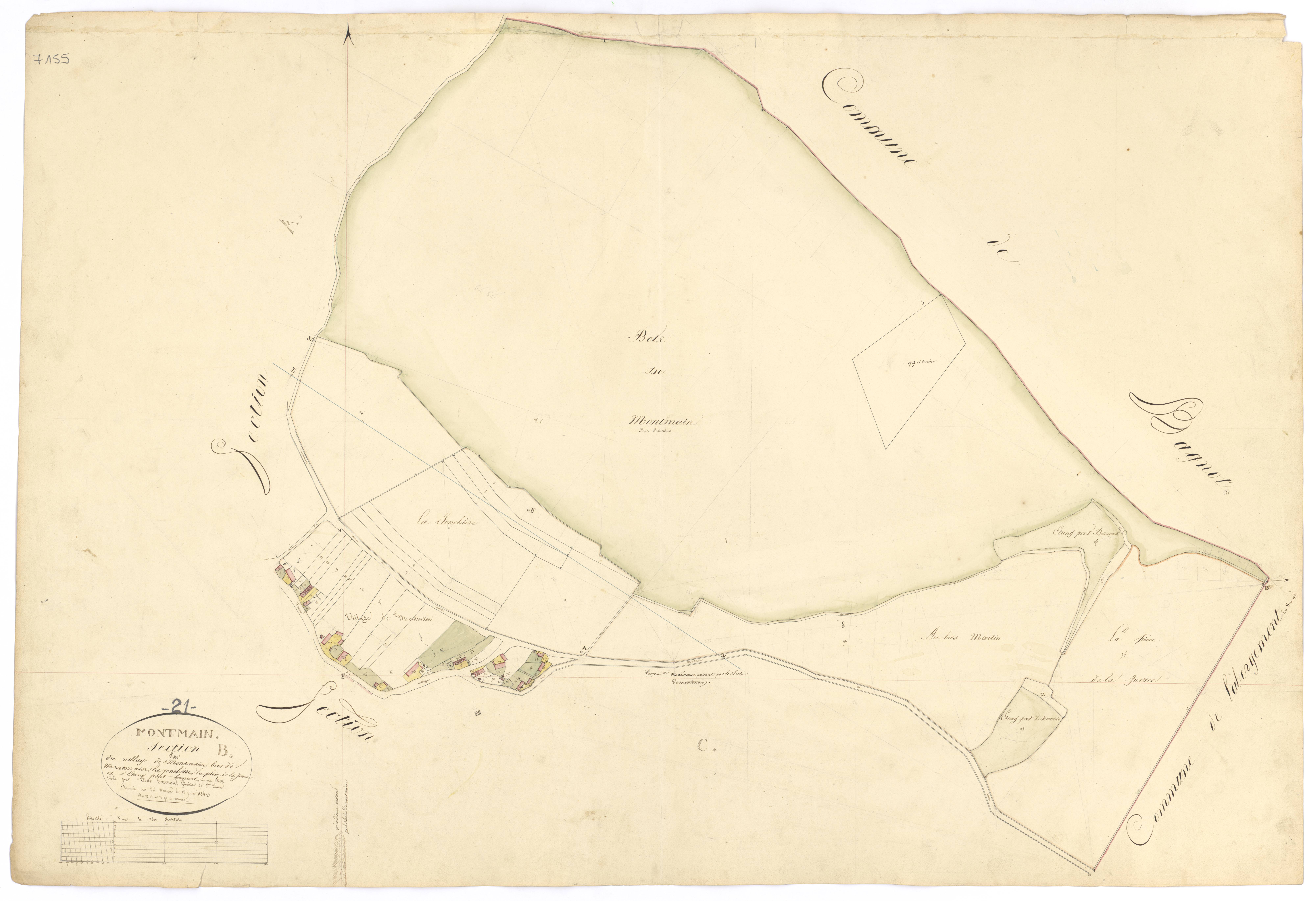 Montmain - Section B - 3 P PLAN 435/3