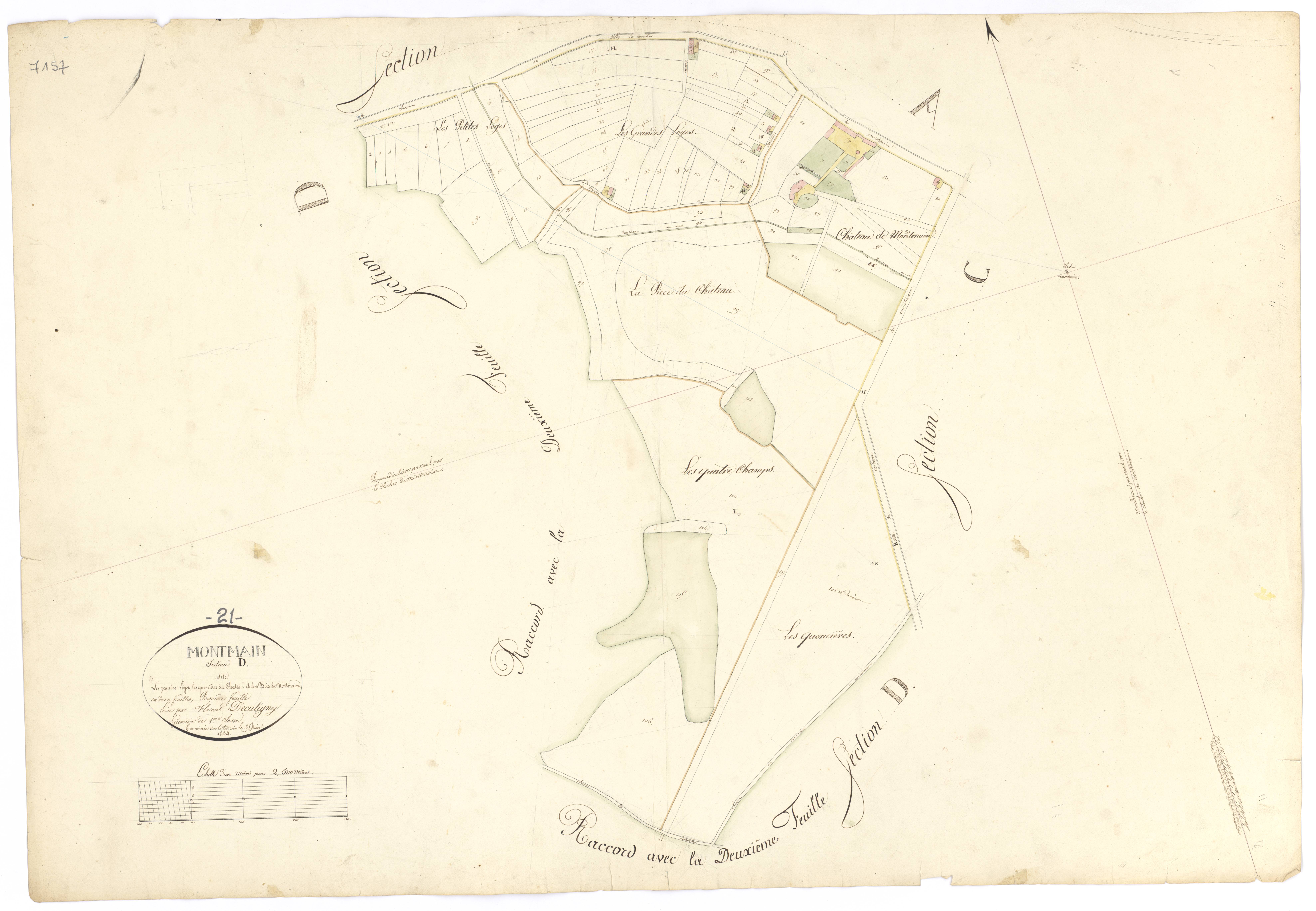 Montmain - Section D1 - 3 P PLAN 435/5