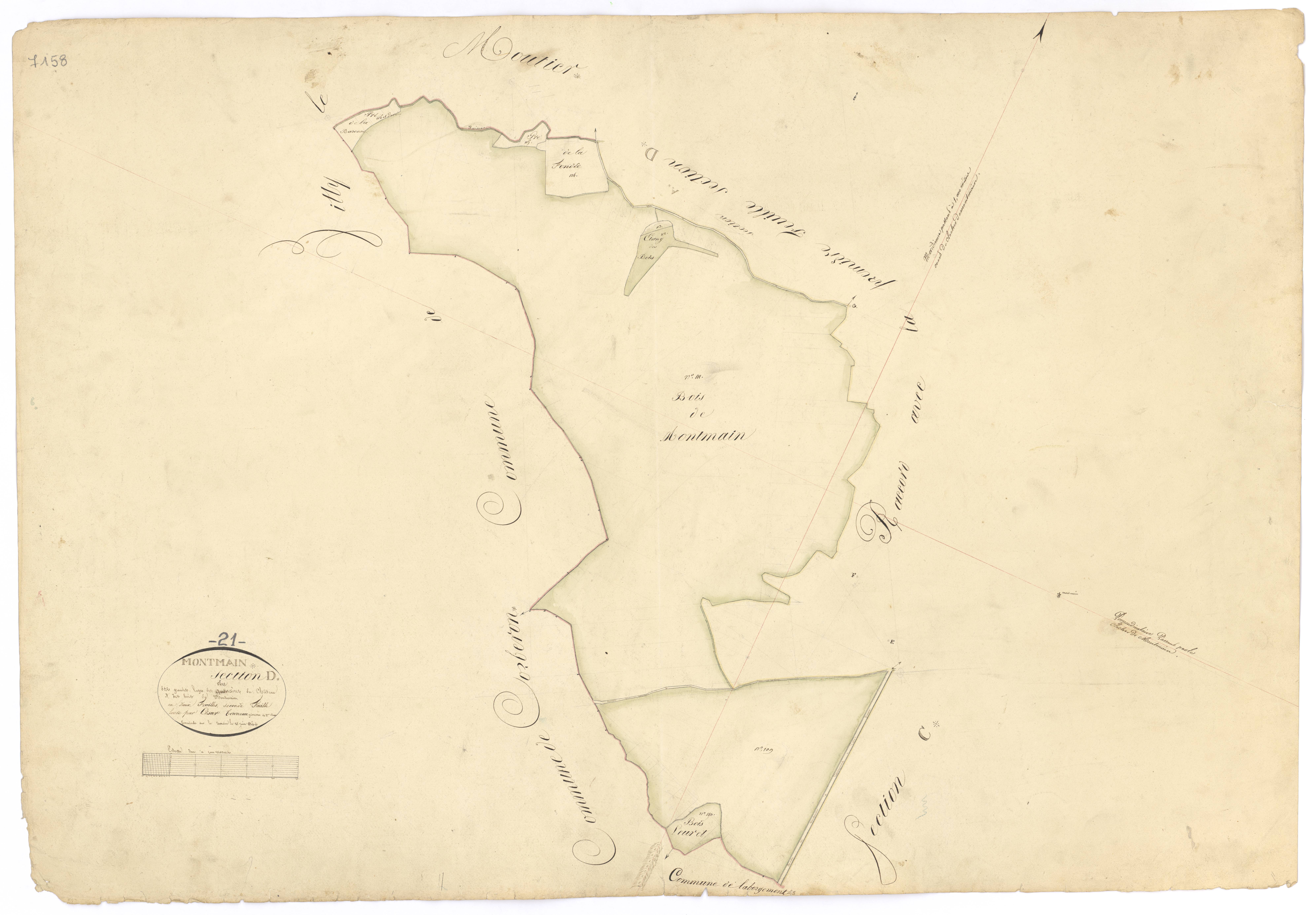 Montmain - Section D2 - 3 P PLAN 435/6