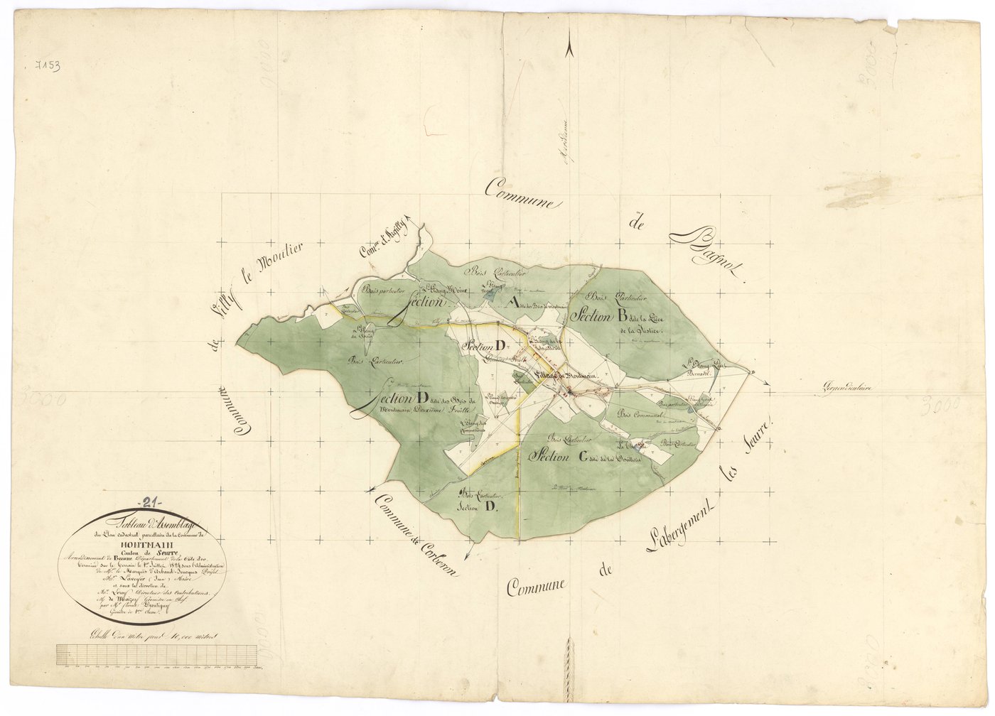 Montmain - Tableau d'assemblage - 3 P PLAN 435/1