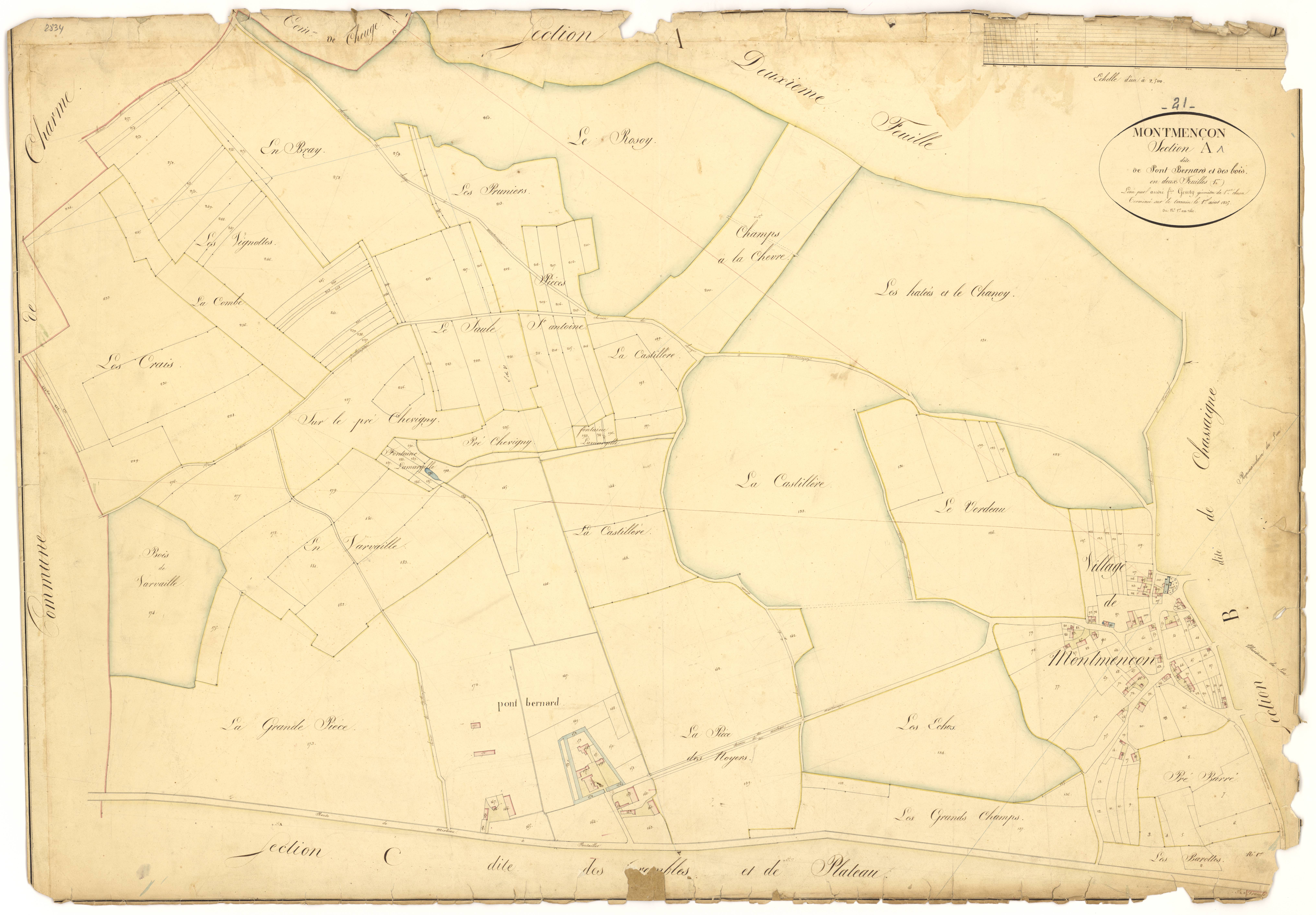 Montmançon - Section A1 - 3 P PLAN 436/2