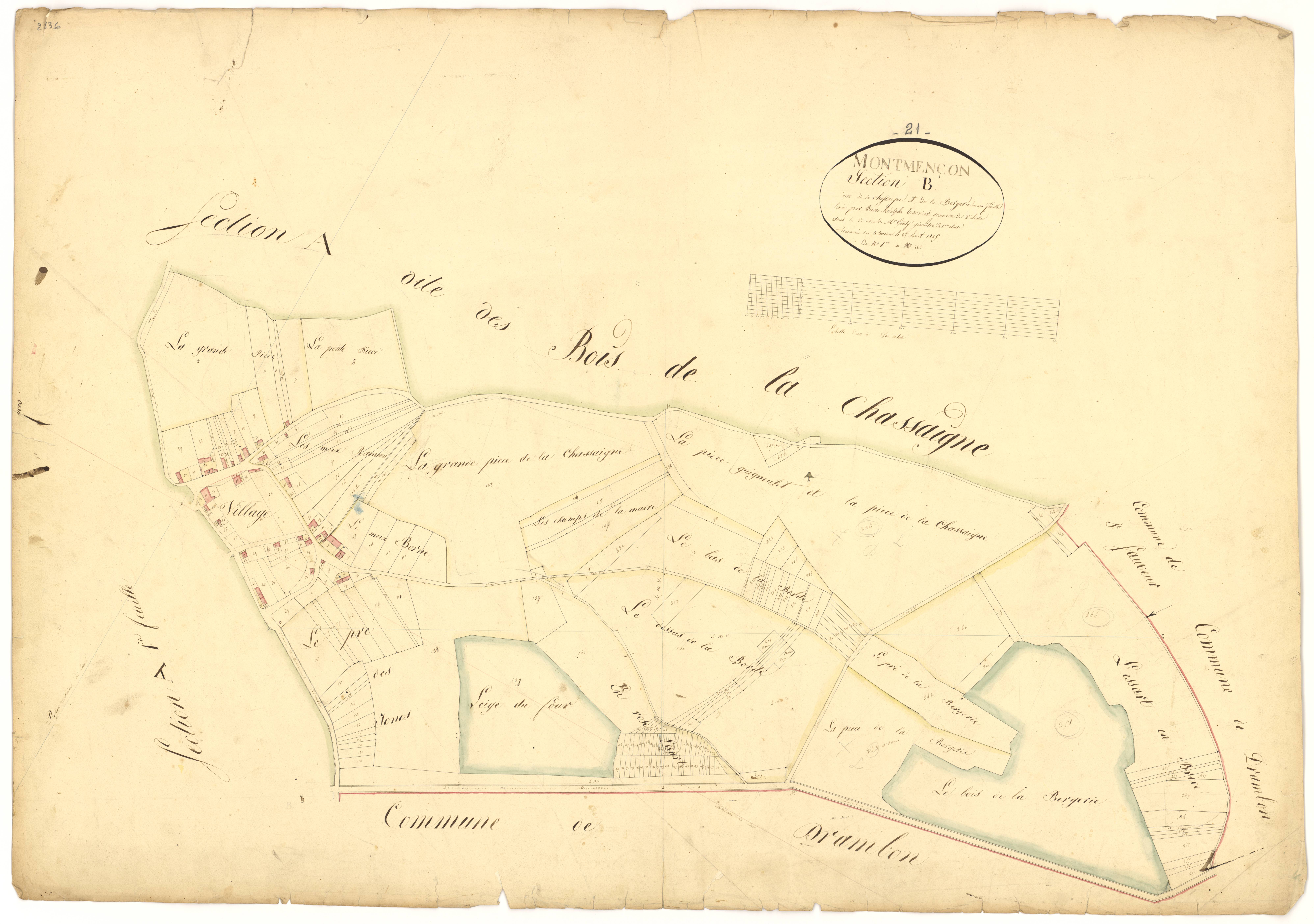 Montmançon - Section B - 3 P PLAN 436/4
