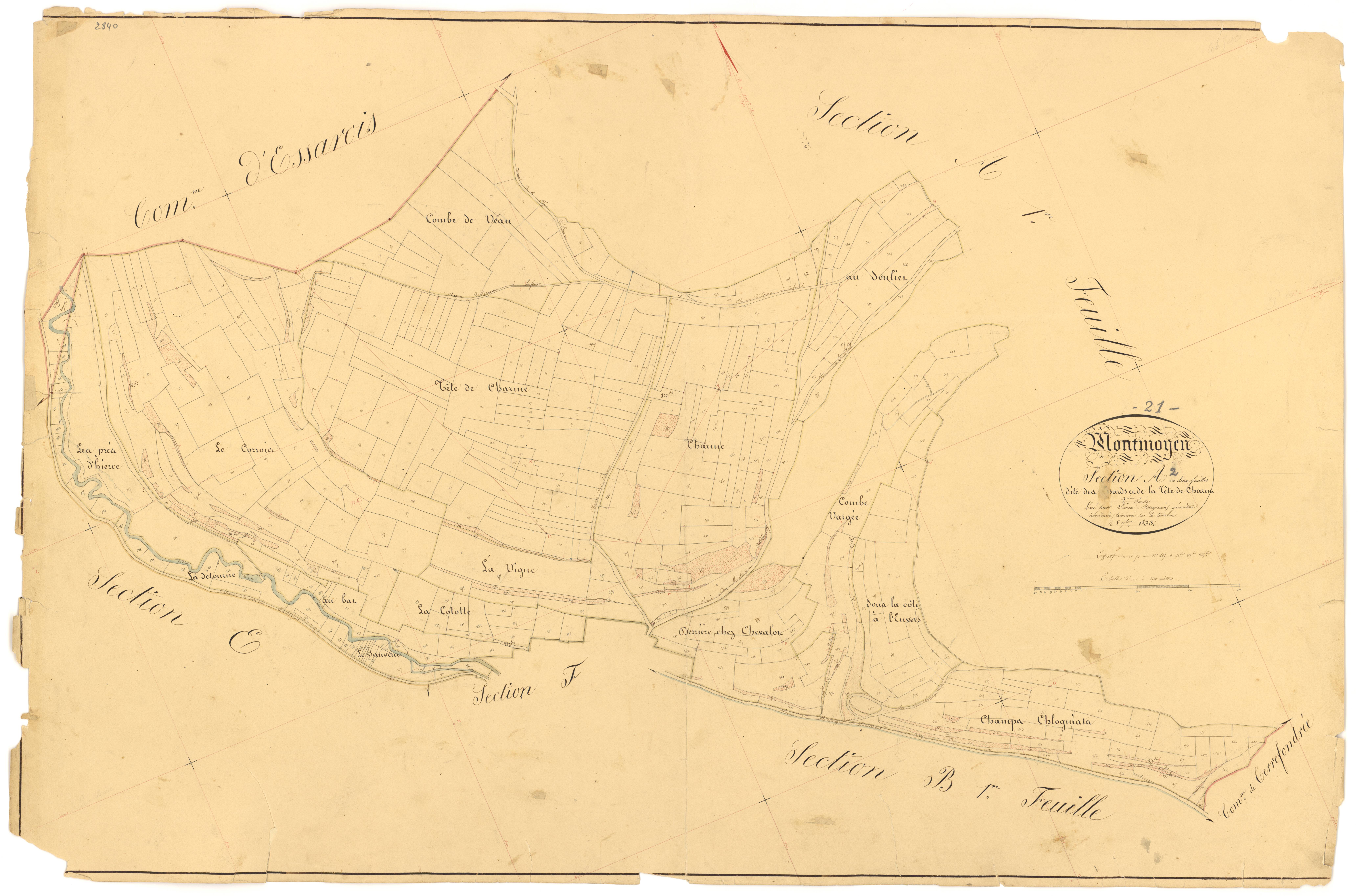 Montmoyen - Section A2 - 3 P PLAN 437/3