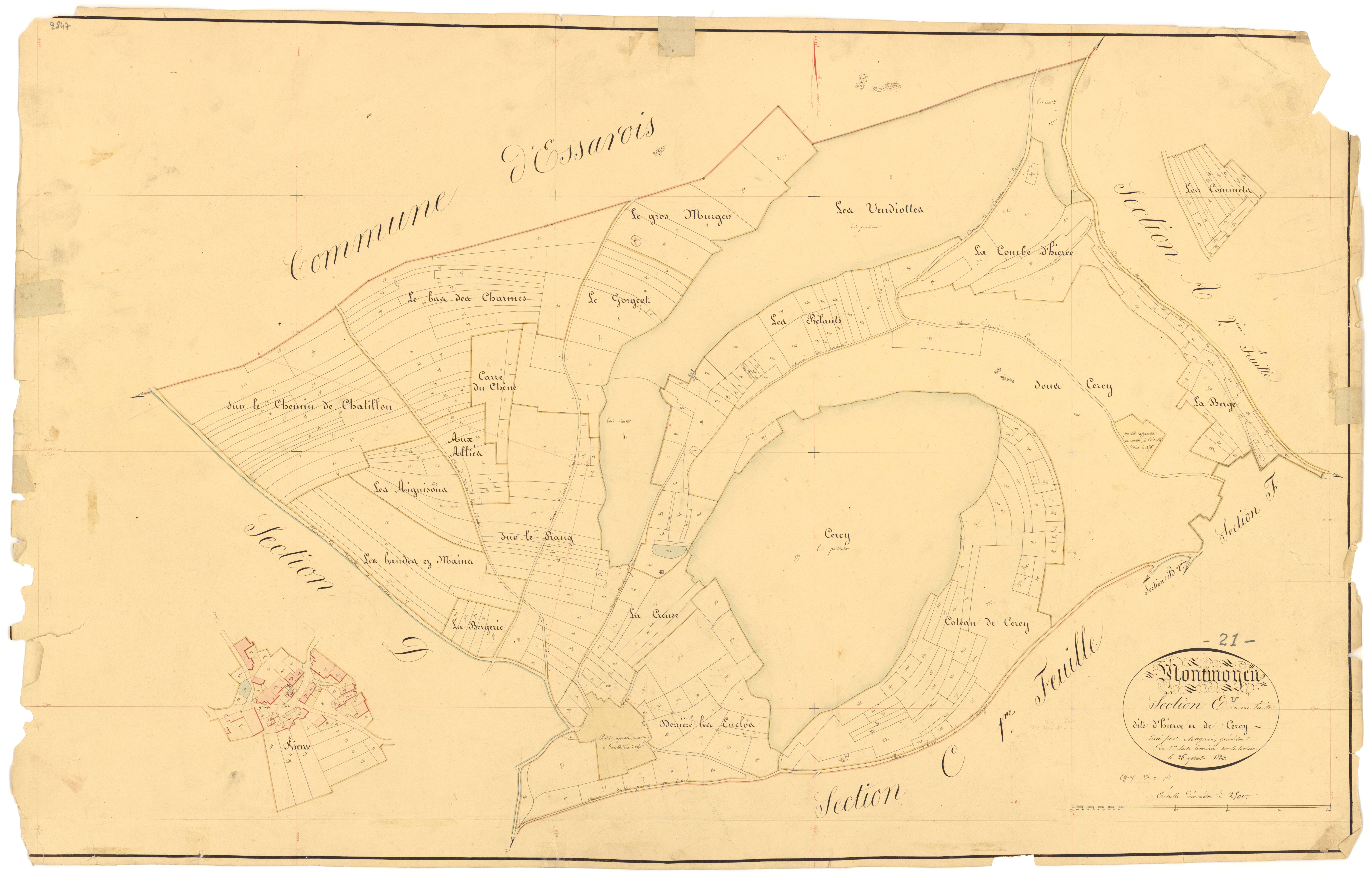 Montmoyen - Section E - 3 P PLAN 437/10