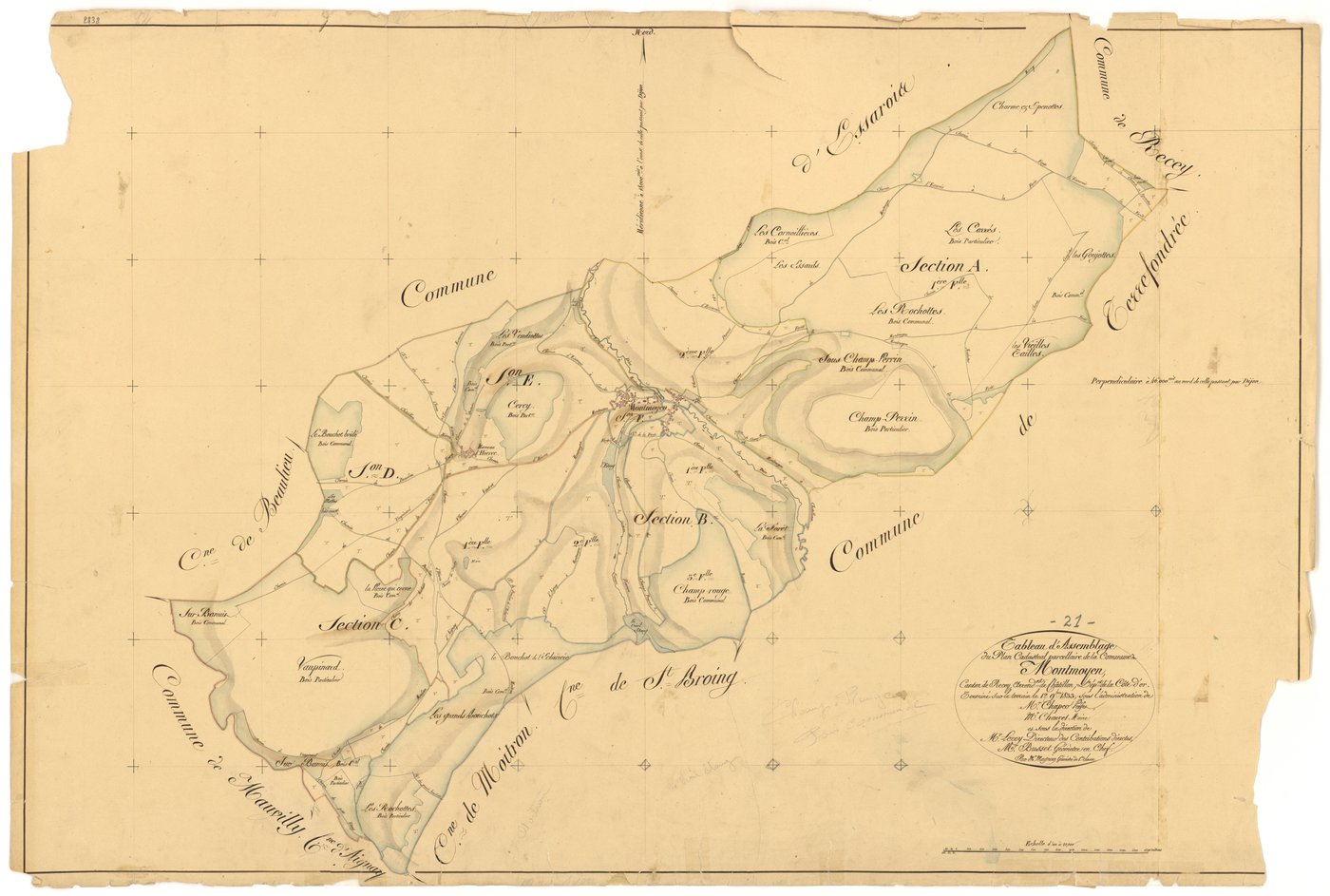 Montmoyen - Tableau d'assemblage - 3 P PLAN 437/1