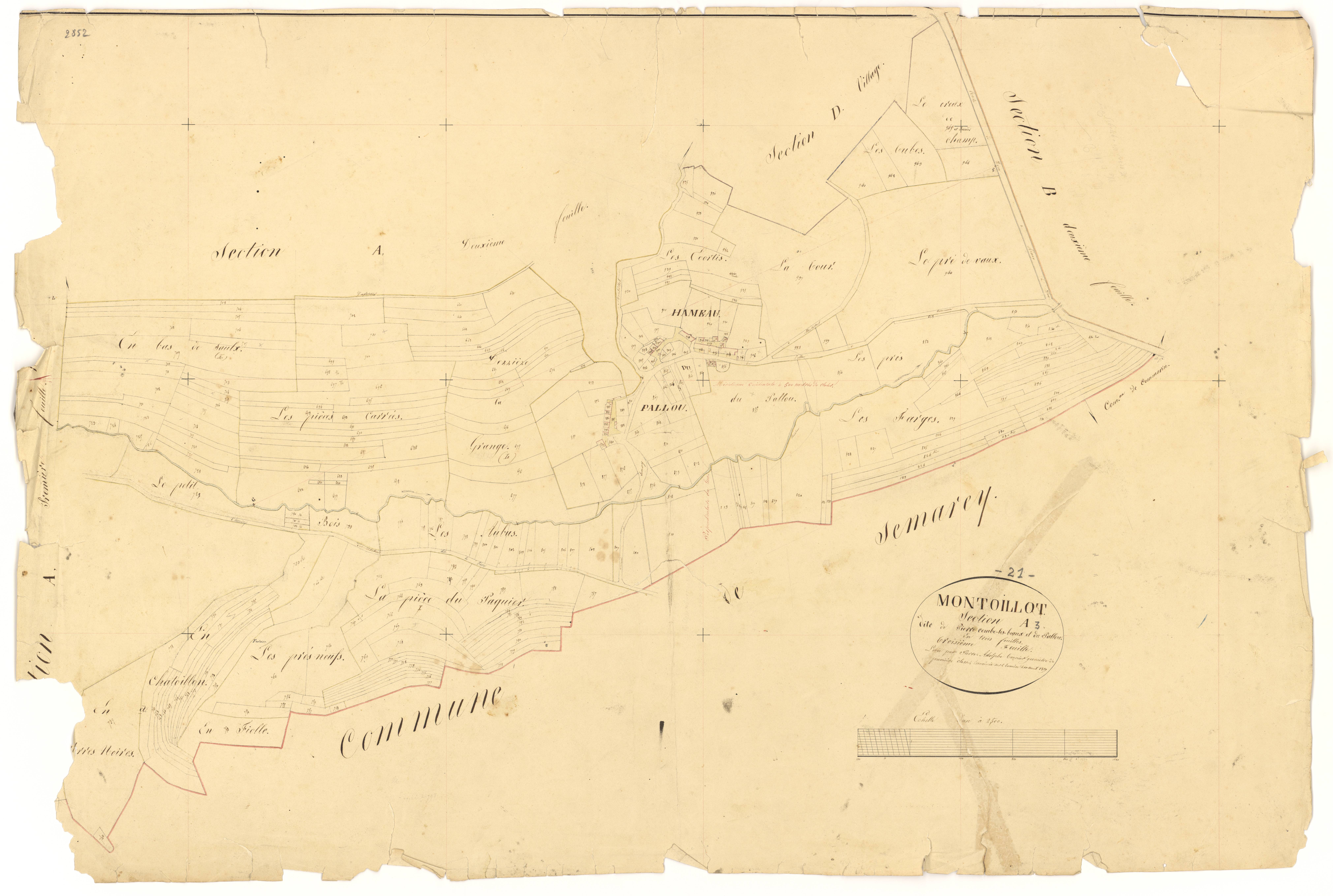 Montoillot - Section A3 - 3 P PLAN 438/4