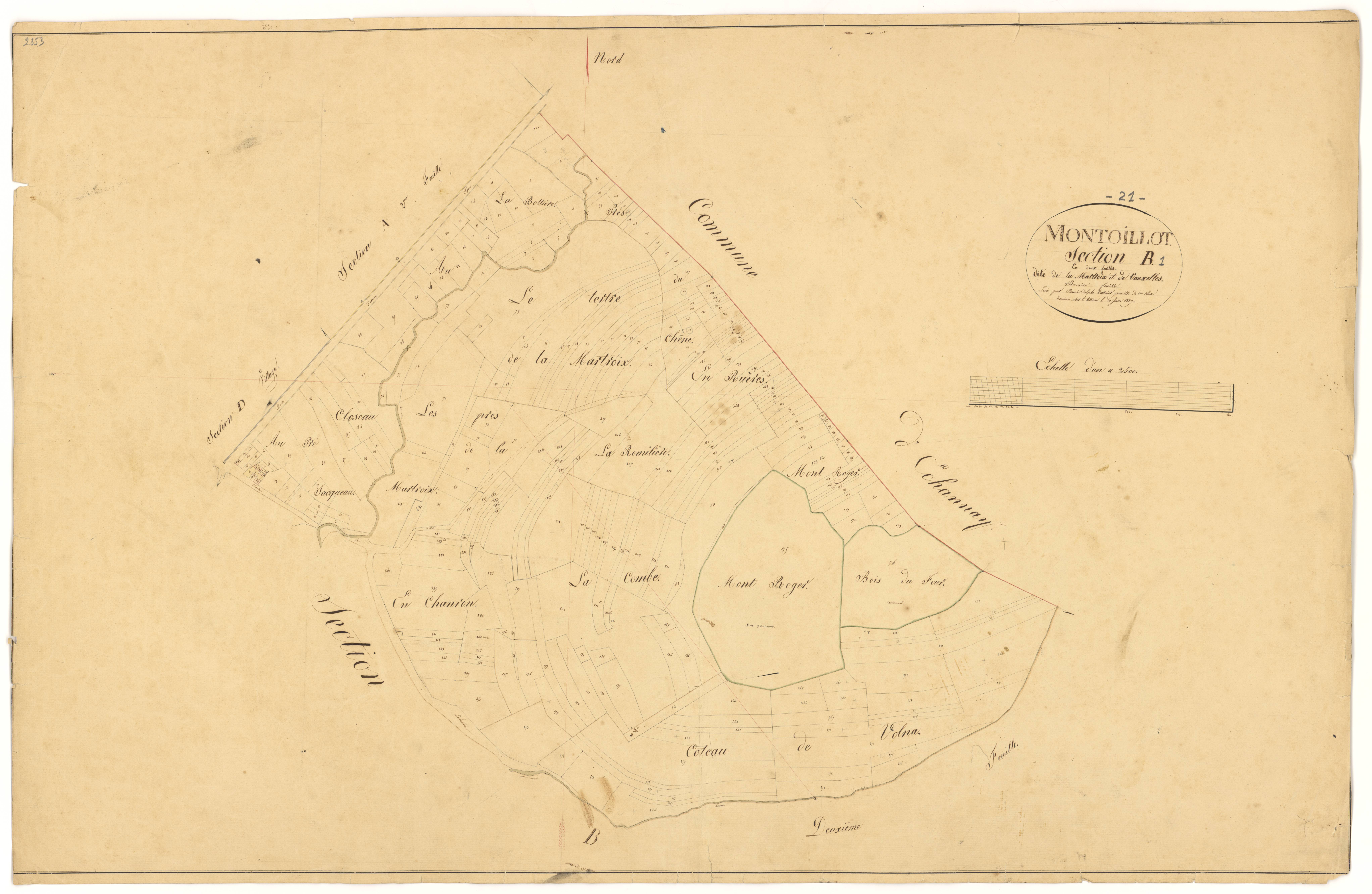Montoillot - Section B1 - 3 P PLAN 438/5