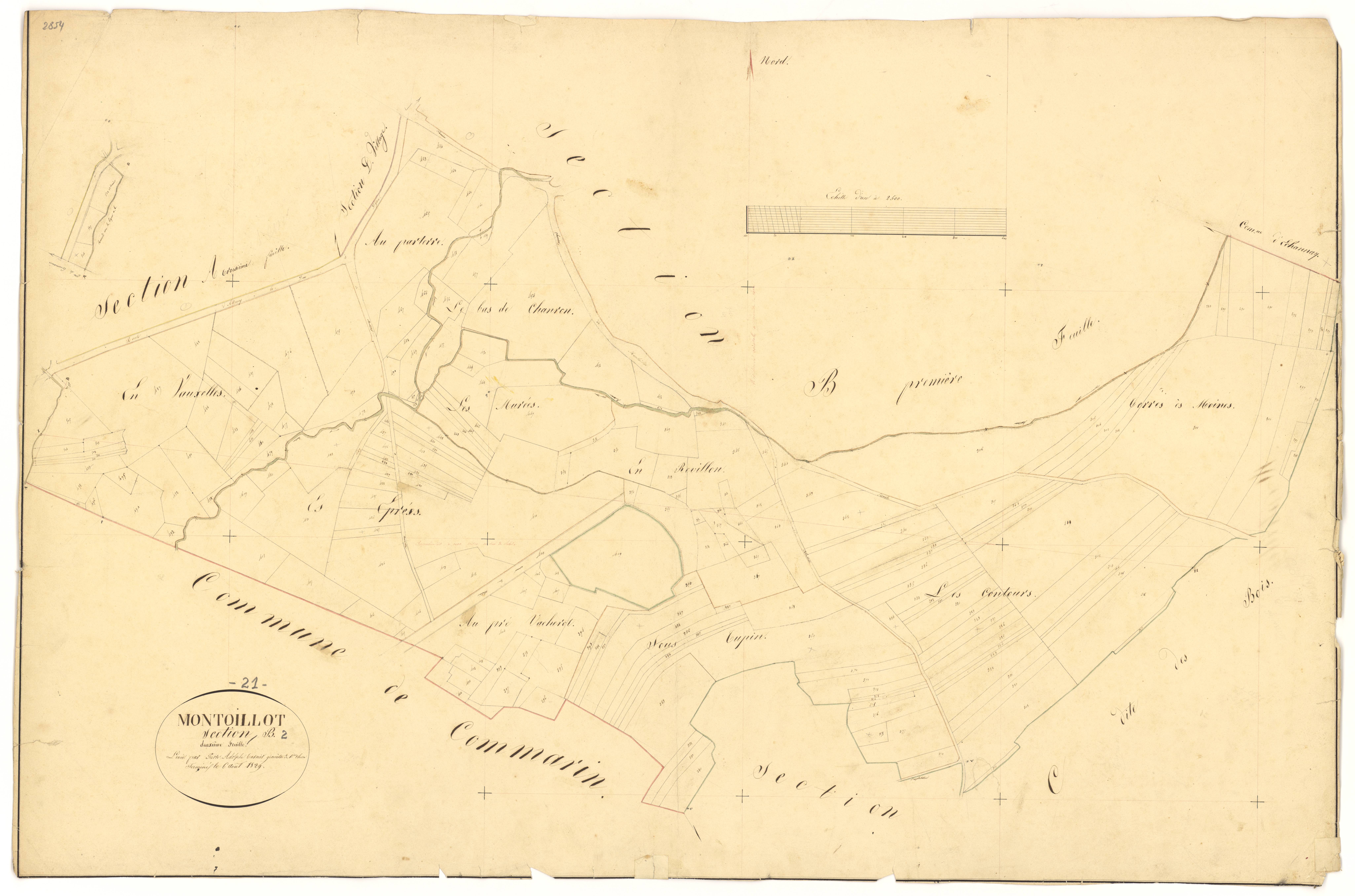 Montoillot - Section B2 - 3 P PLAN 438/6