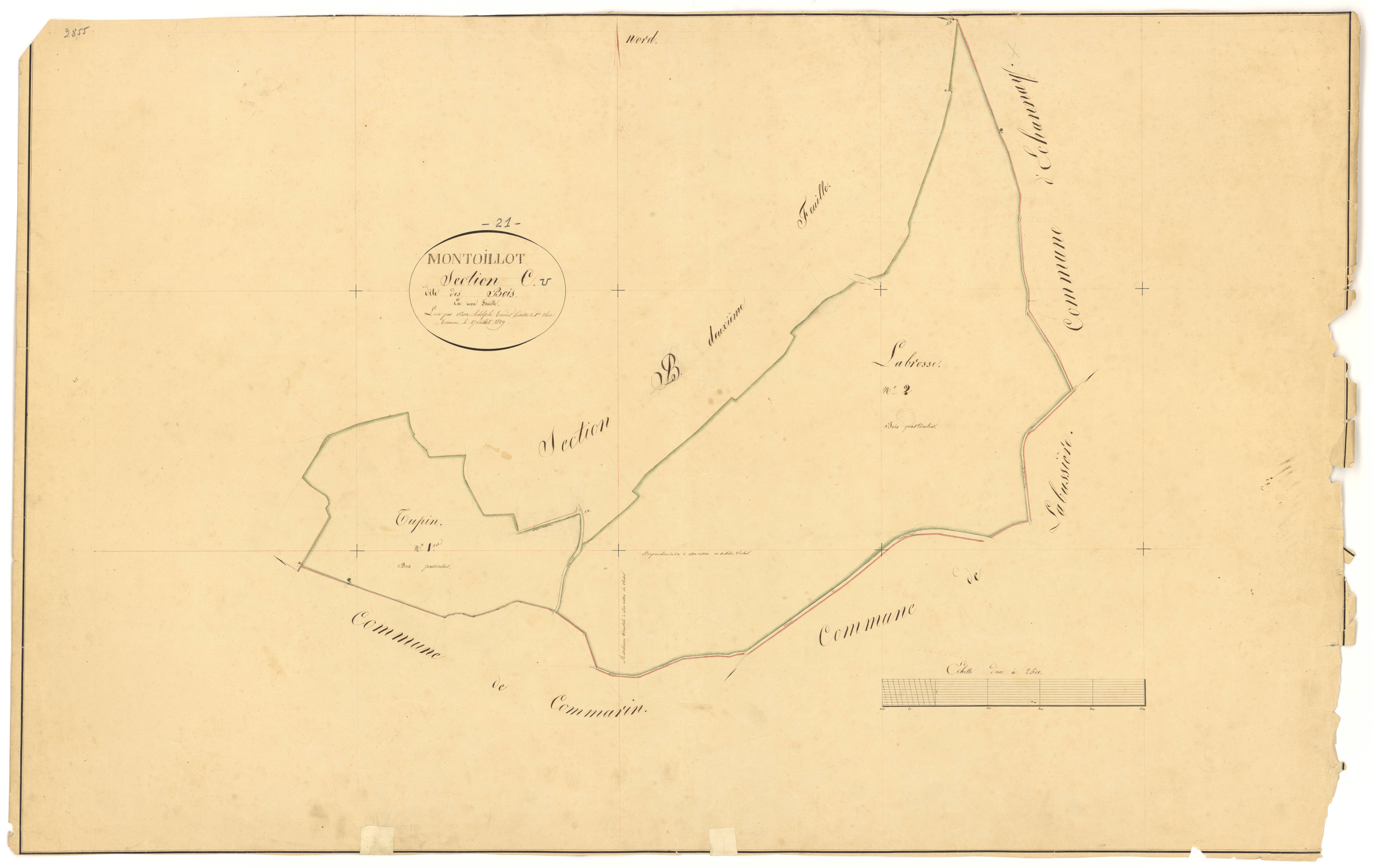Montoillot - Section C - 3 P PLAN 438/7
