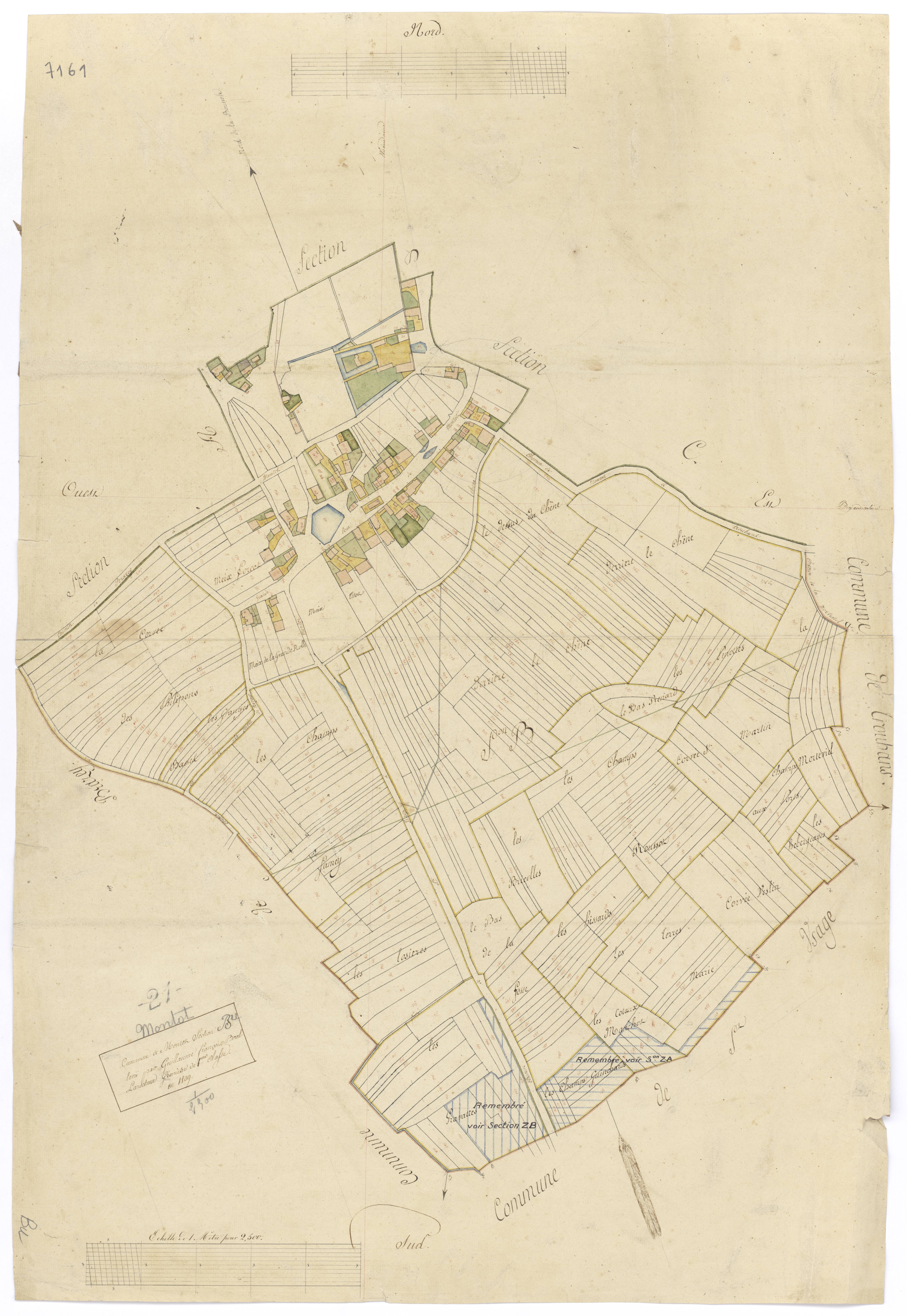 Montot - Section B - 3 P PLAN 439/3