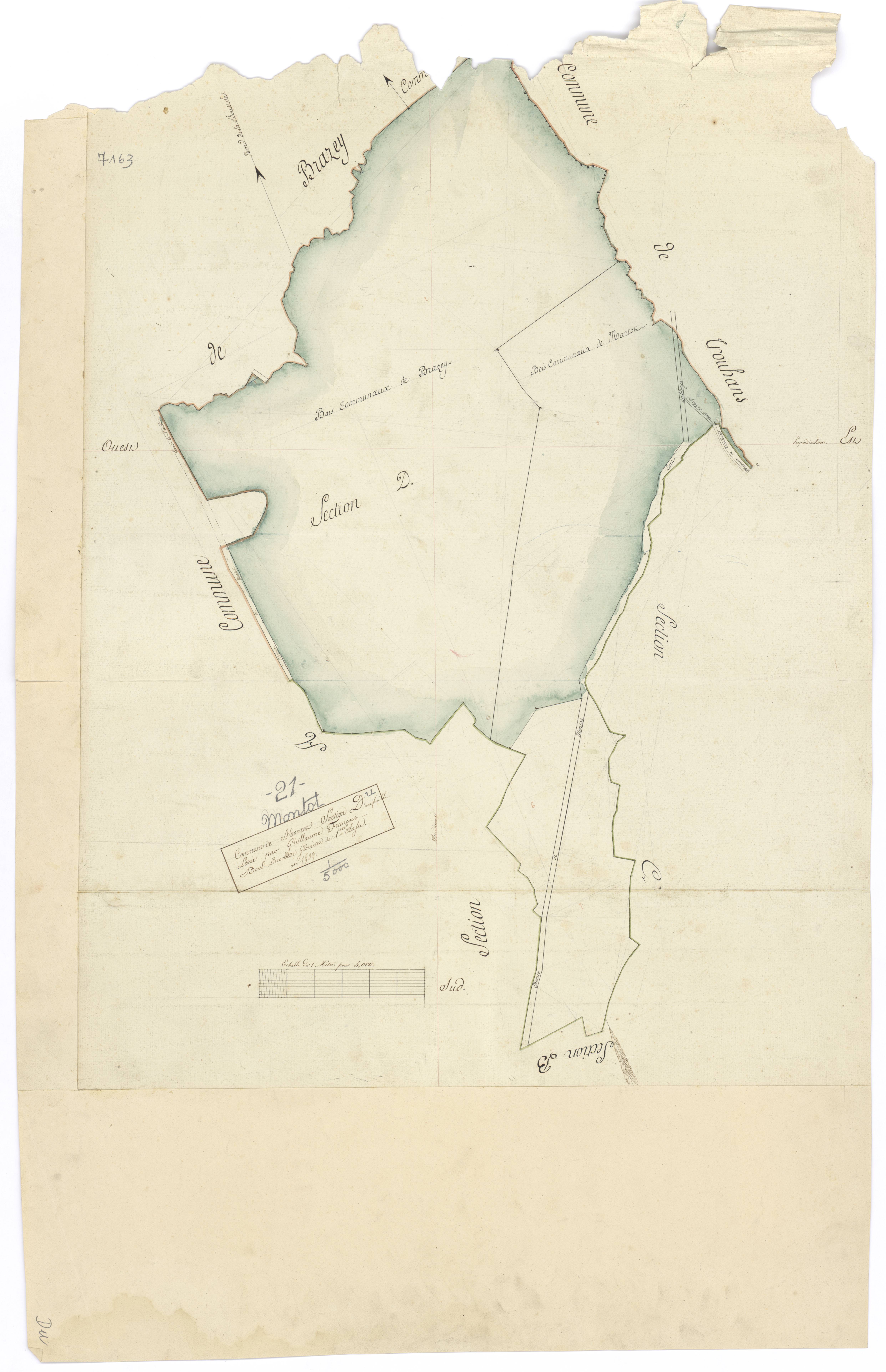 Montot - Section D - 3 P PLAN 439/5