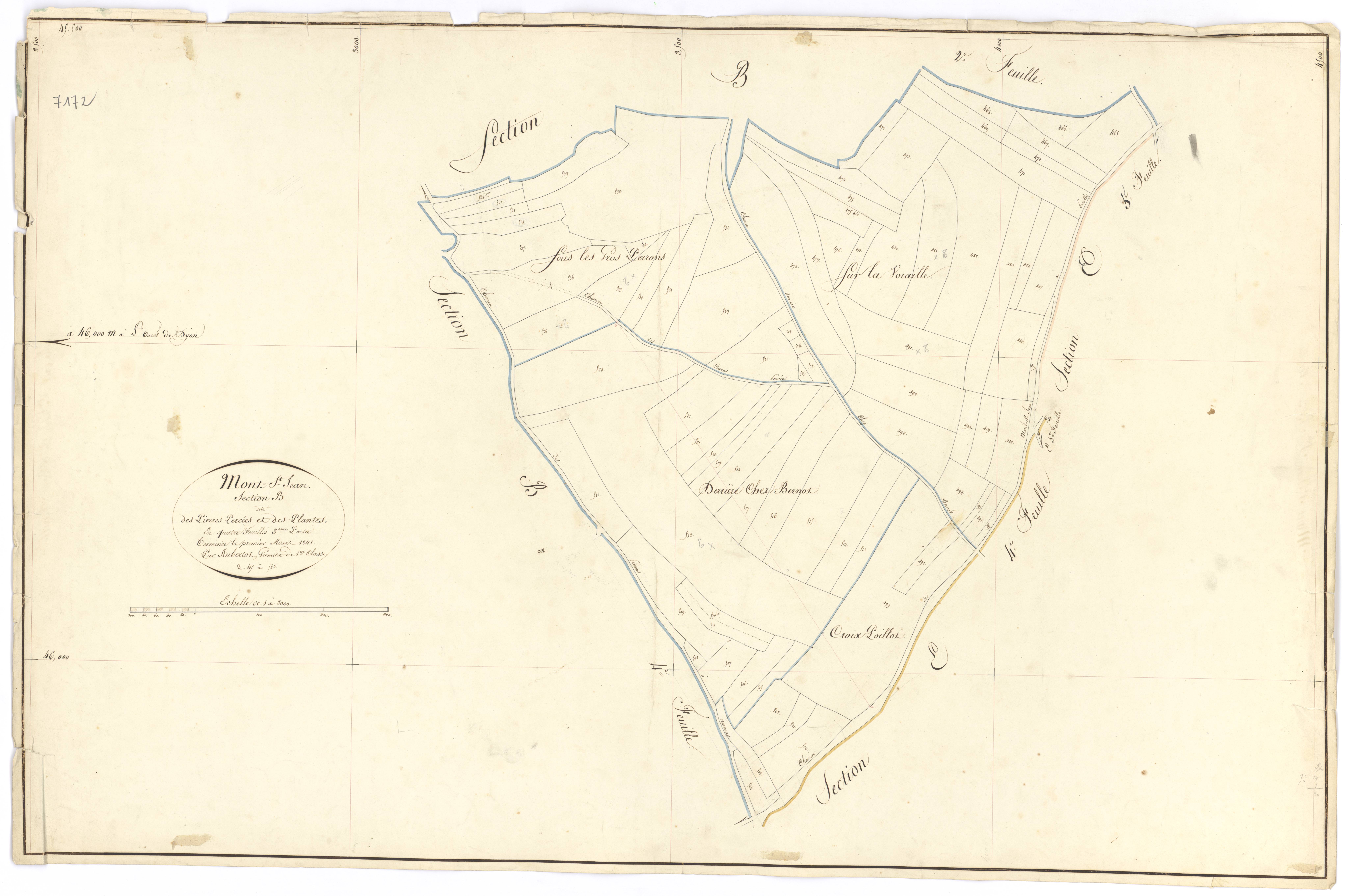 Mont-Saint-Jean - Section B3 - 3 P PLAN 440/9