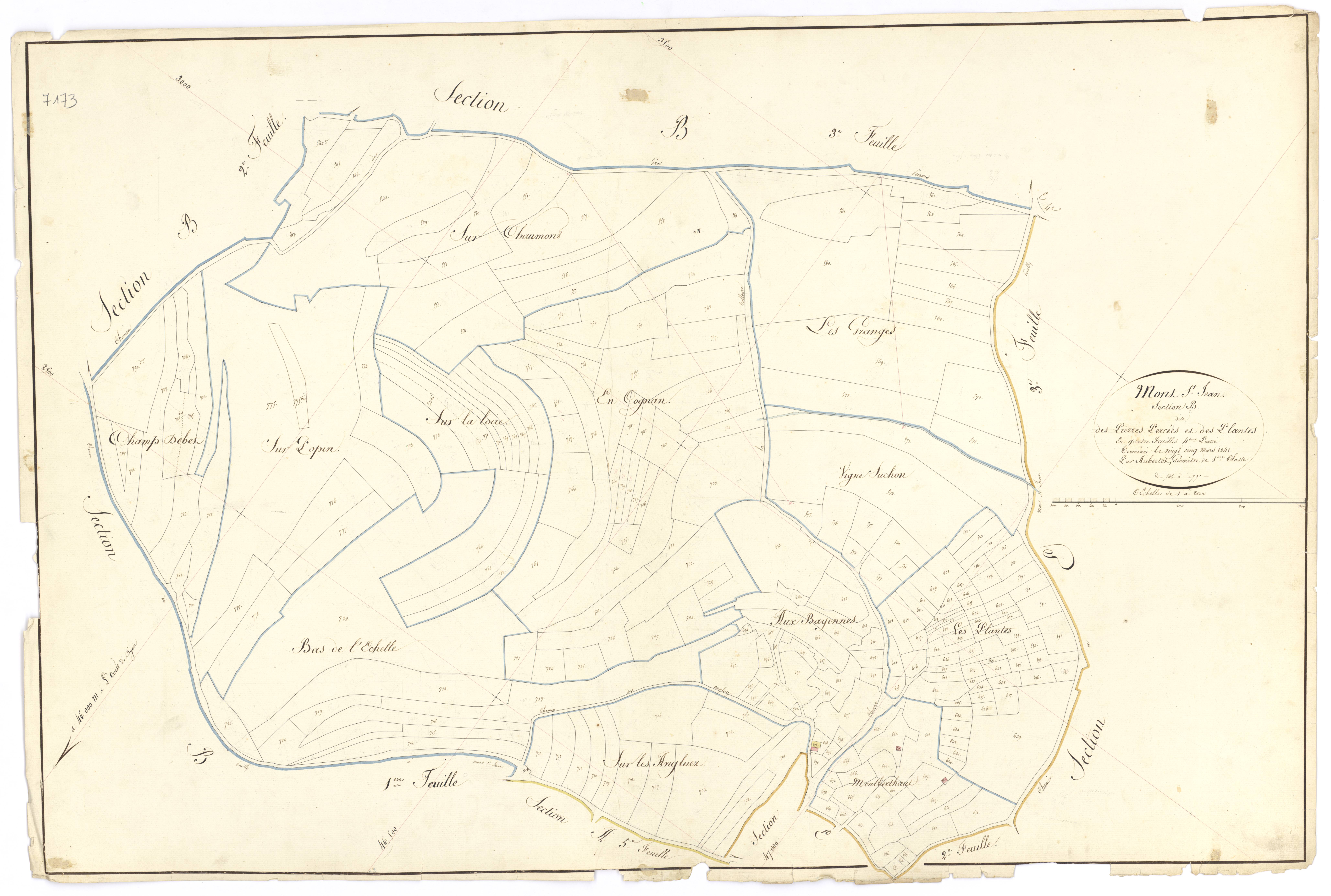 Mont-Saint-Jean - Section B4 - 3 P PLAN 440/10