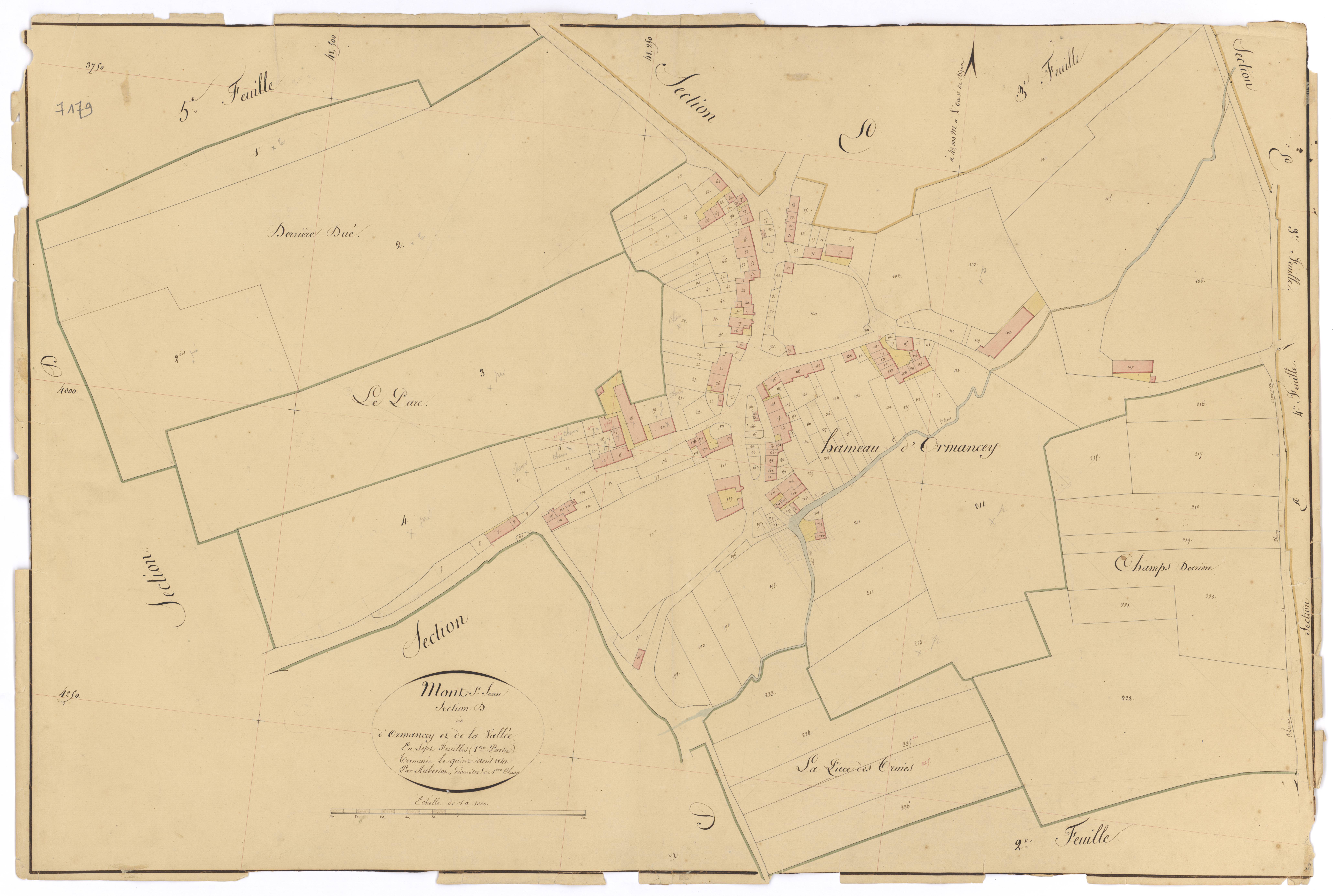 Mont-Saint-Jean - Section D1 - 3 P PLAN 440/16