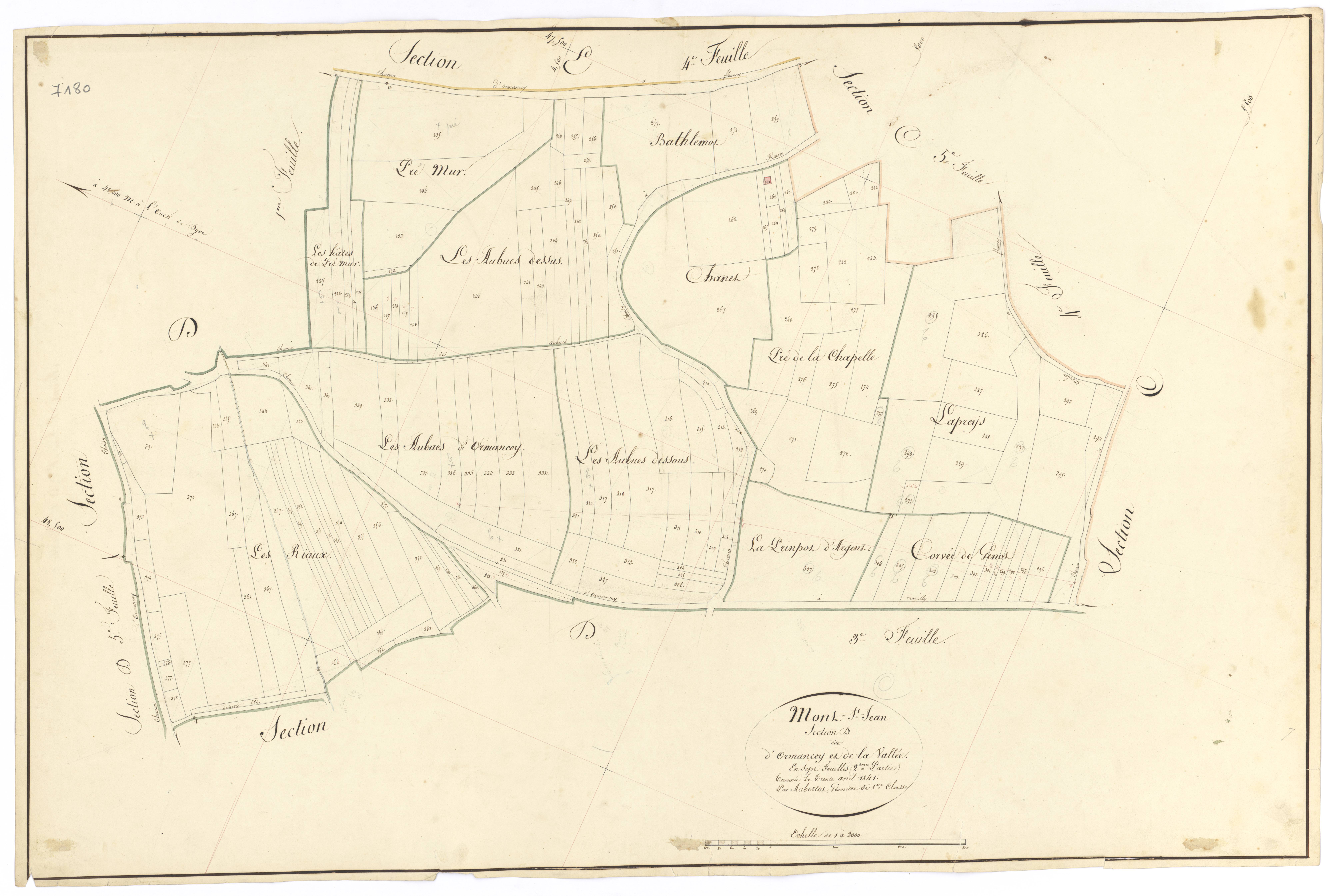 Mont-Saint-Jean - Section D2 - 3 P PLAN 440/17