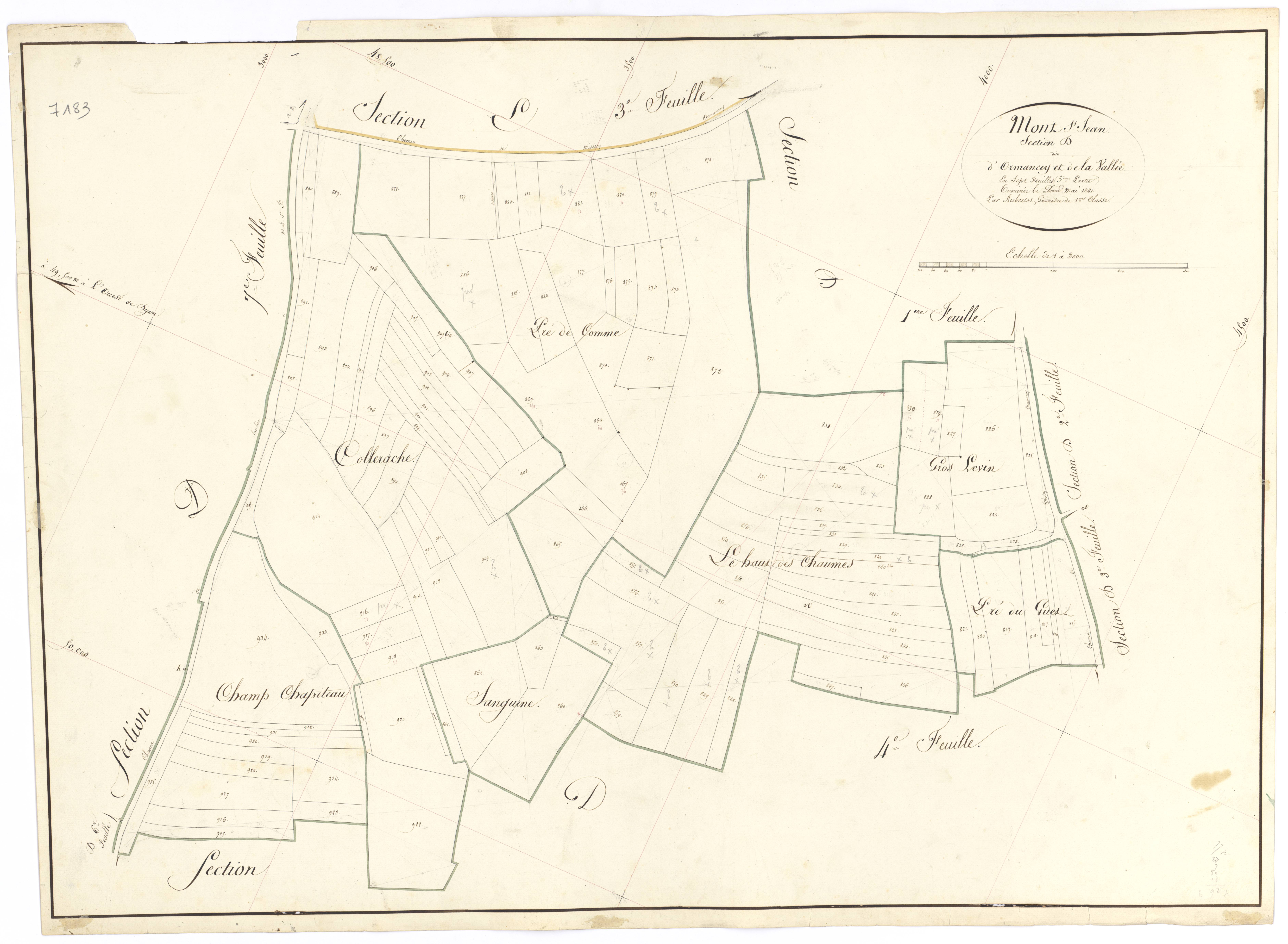 Mont-Saint-Jean - Section D5 - 3 P PLAN 440/20
