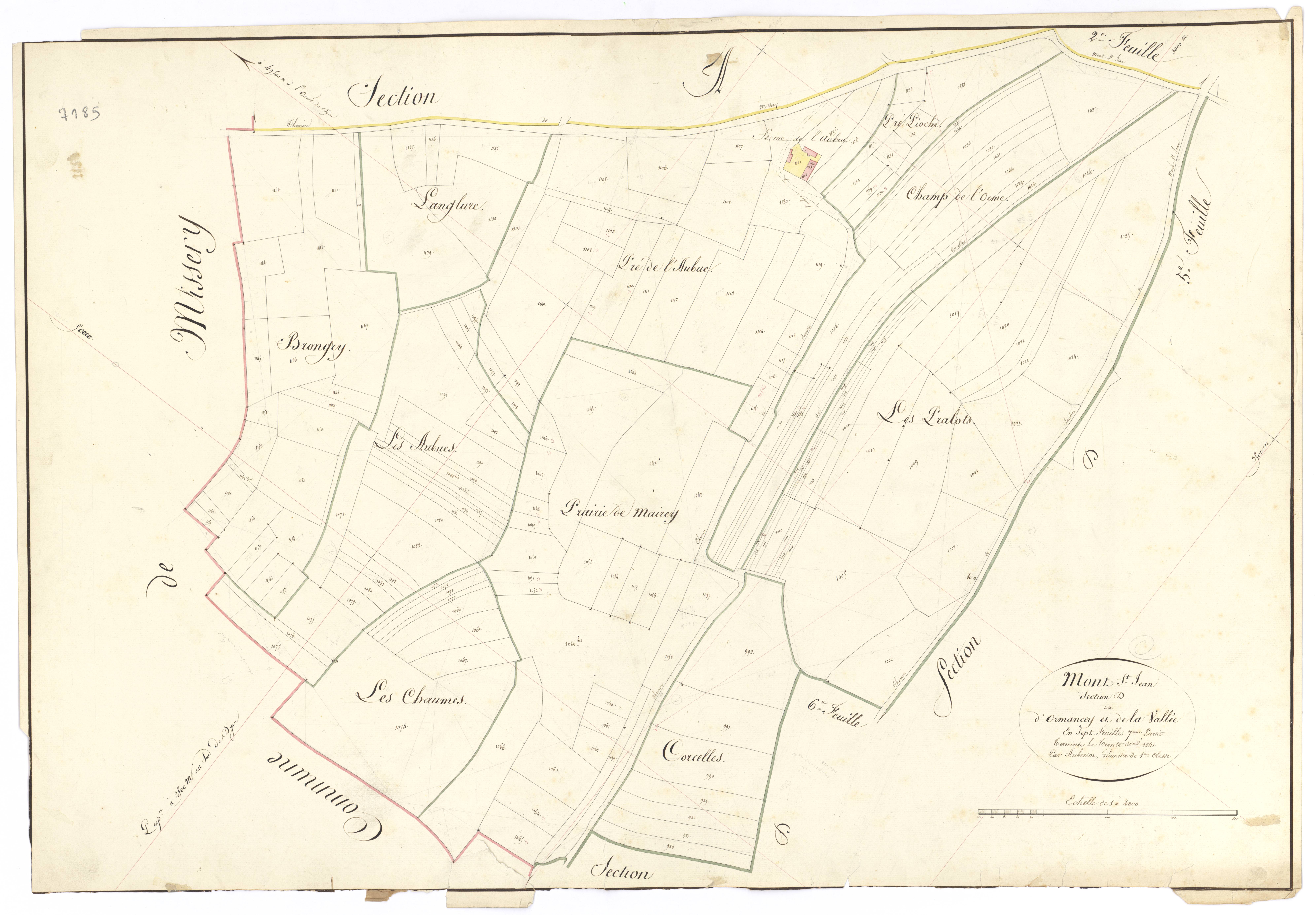 Mont-Saint-Jean - Section D7 - 3 P PLAN 440/22