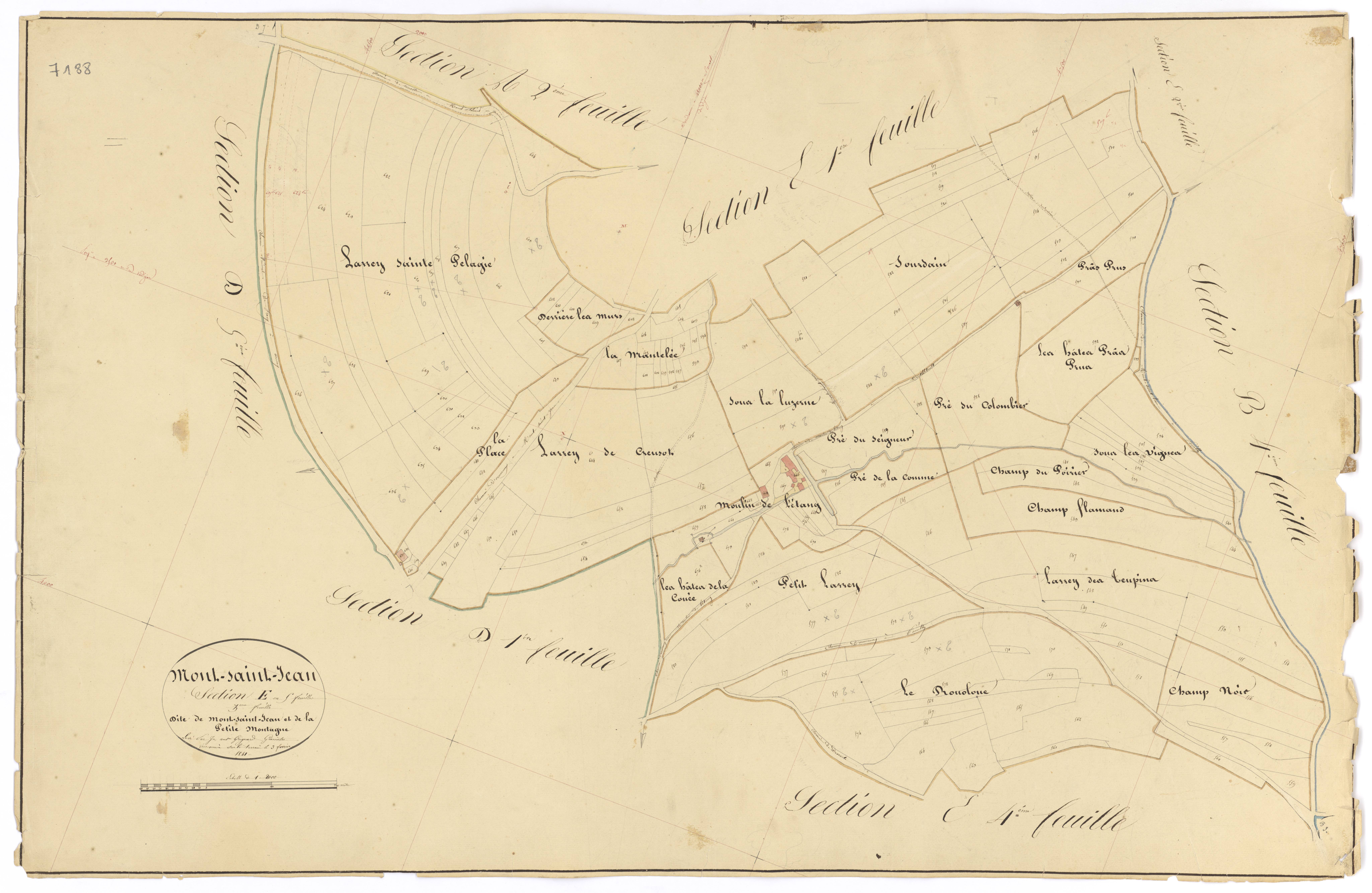 Mont-Saint-Jean - Section E3 - 3 P PLAN 440/25
