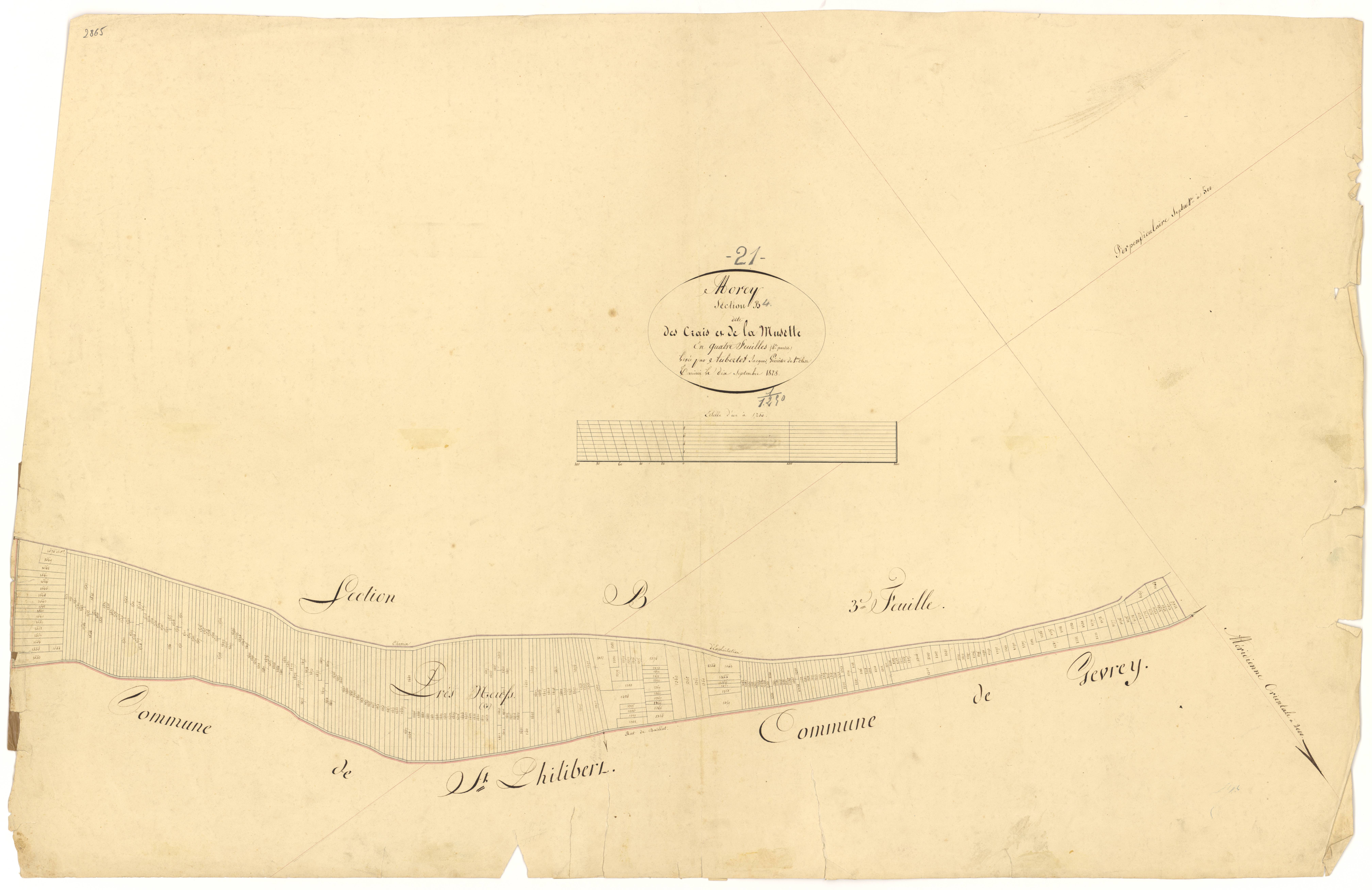 Morey-Saint-Denis - Section B4 - 3 P PLAN 441/9