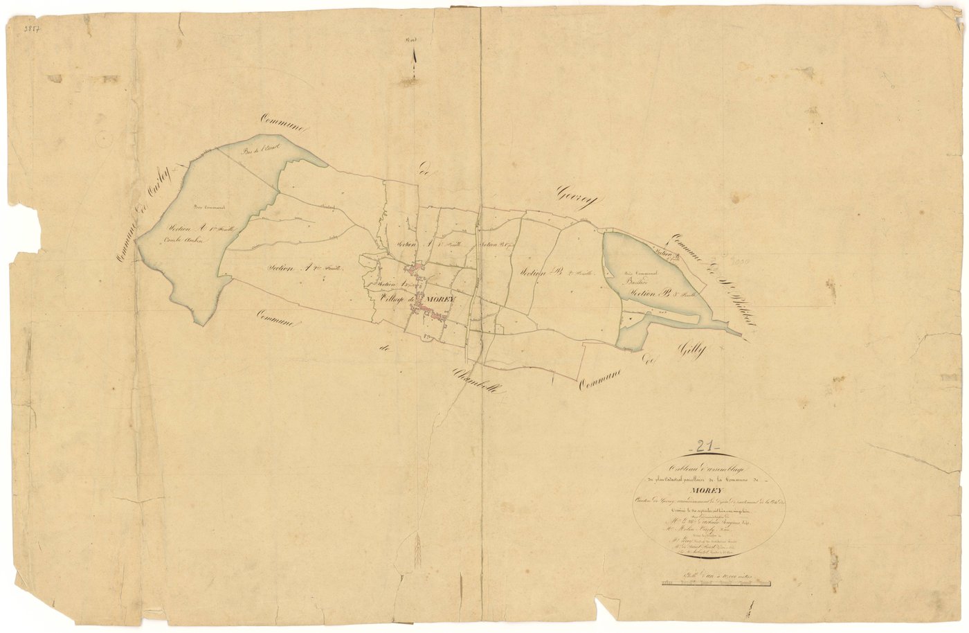 Morey-Saint-Denis - Tableau d'assemblage - 3 P PLAN 441/1