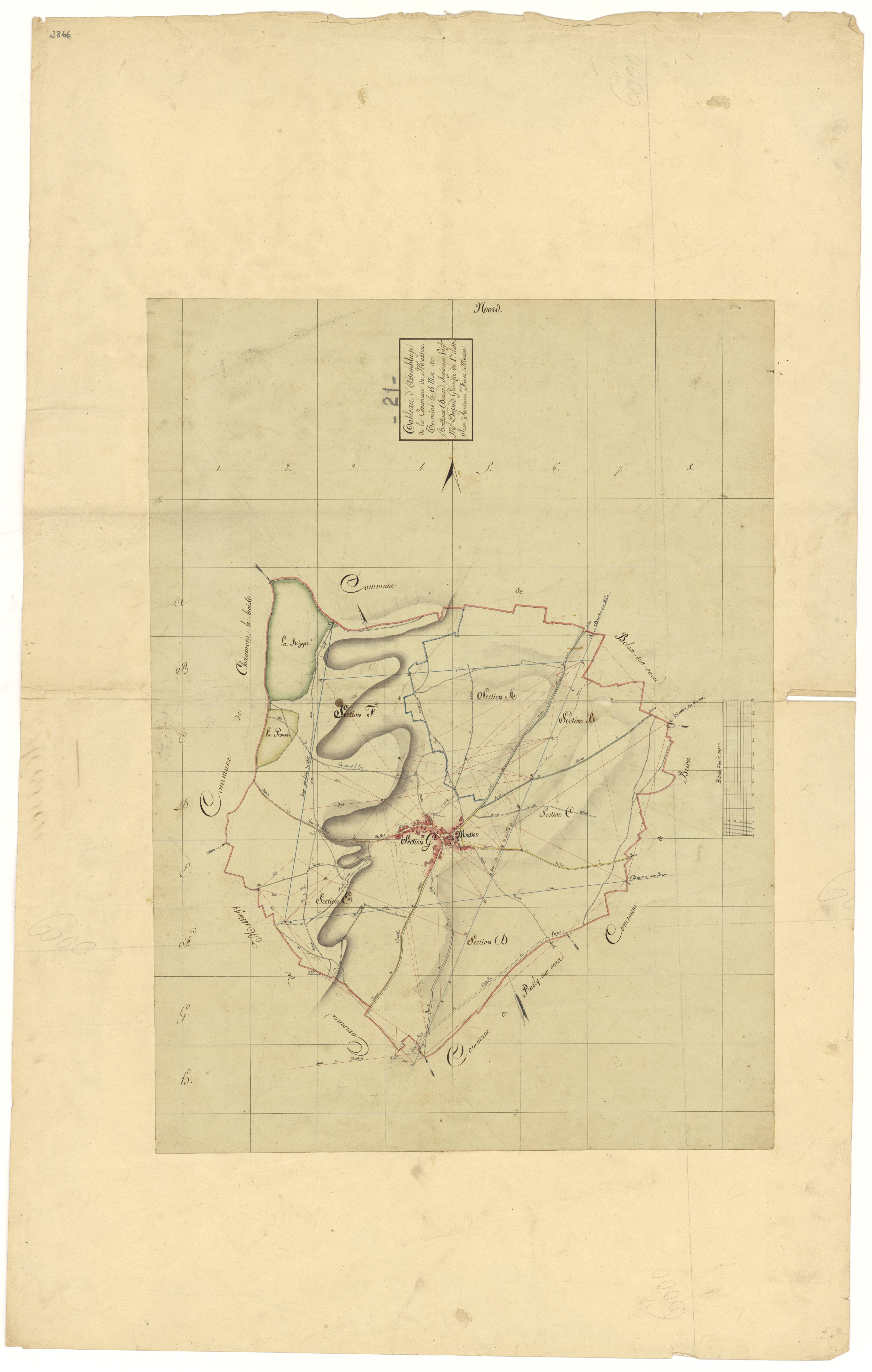 Mosson - Tableau d'assemblage - 3 P PLAN 443/1