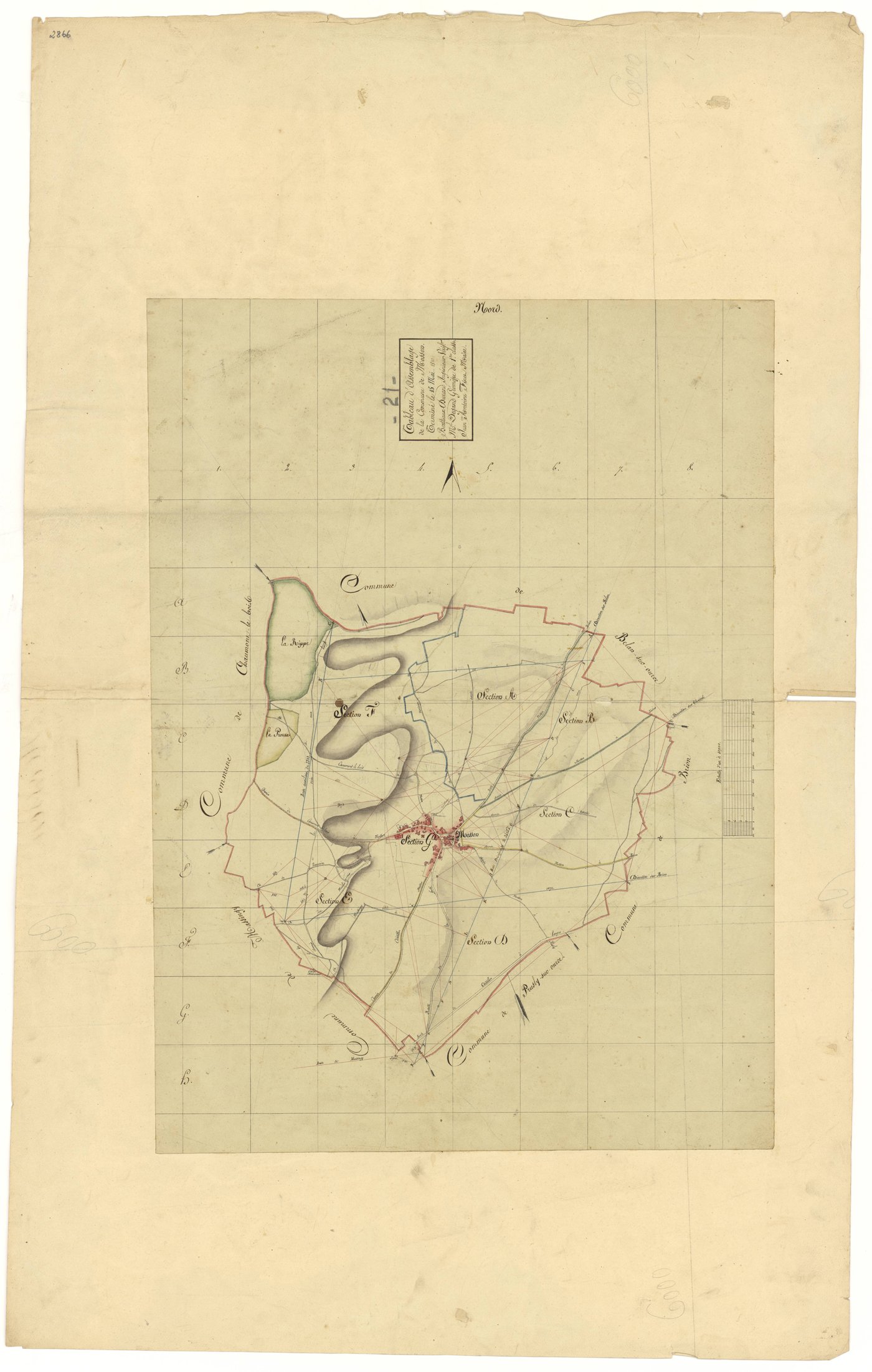 Mosson - Tableau d'assemblage - 3 P PLAN 443/1