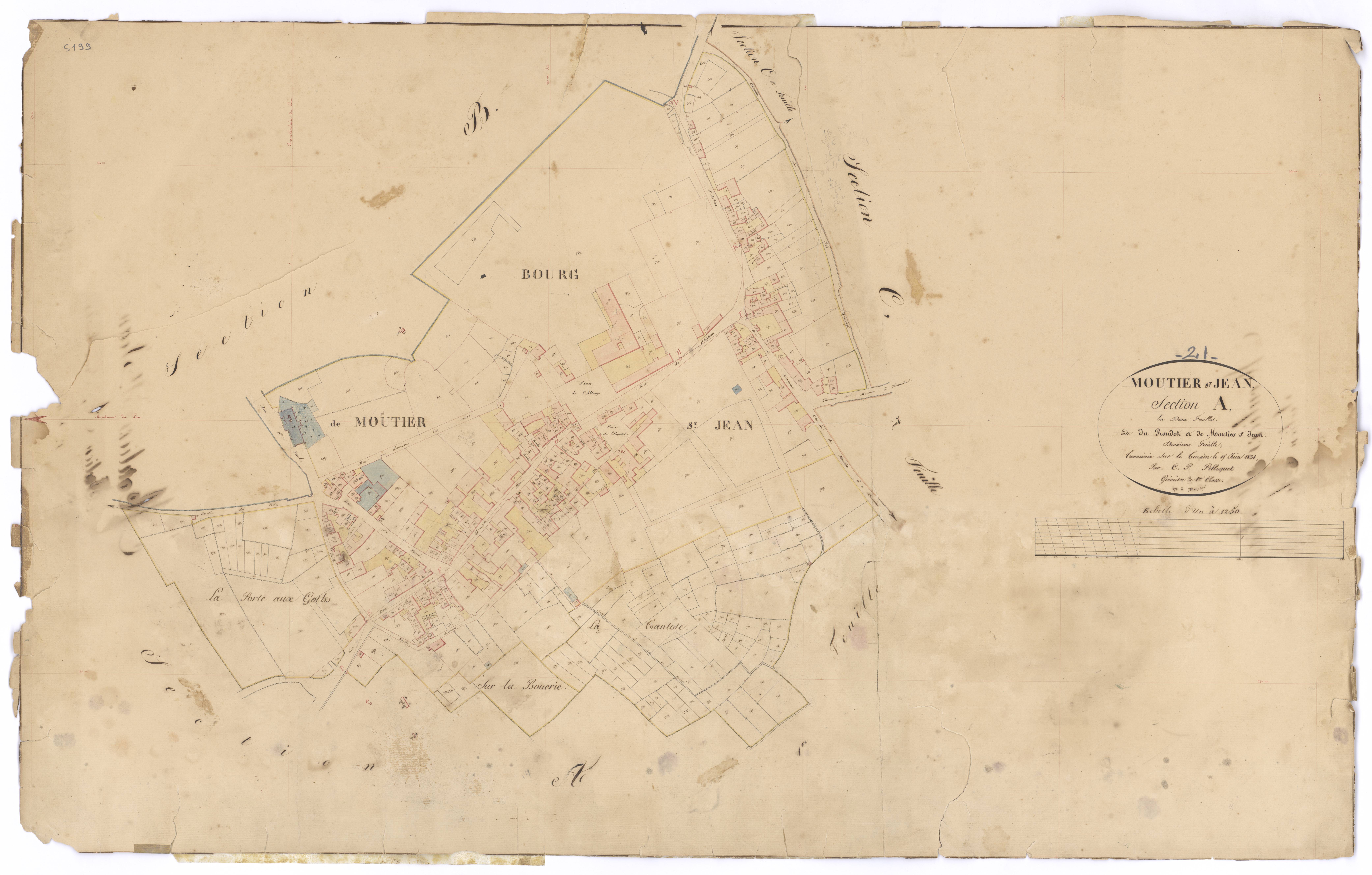 Moutiers-Saint-Jean - Section A2 - PLAN
