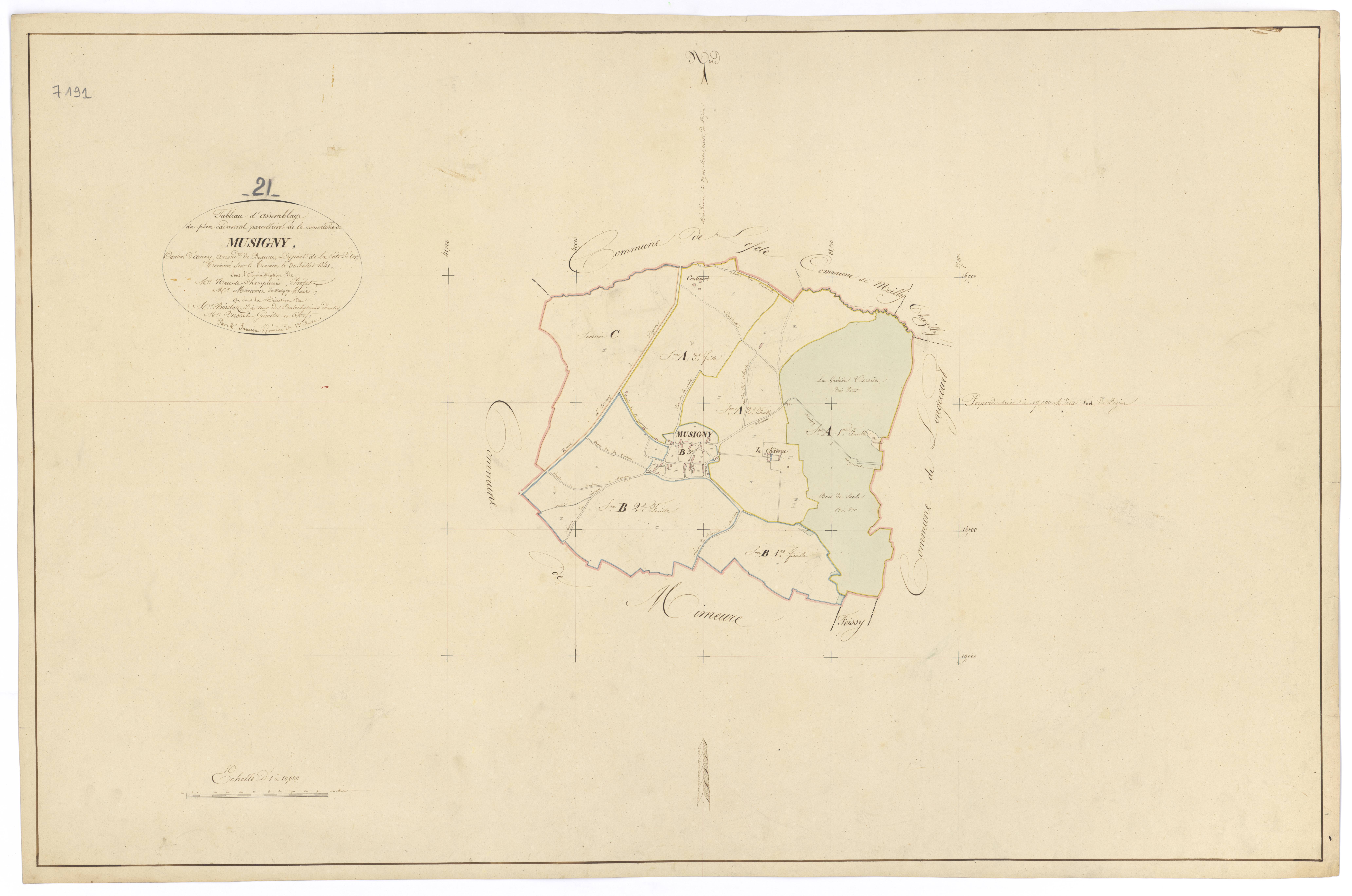 Musigny - Tableau d'assemblage - 3 P PLAN 446/1