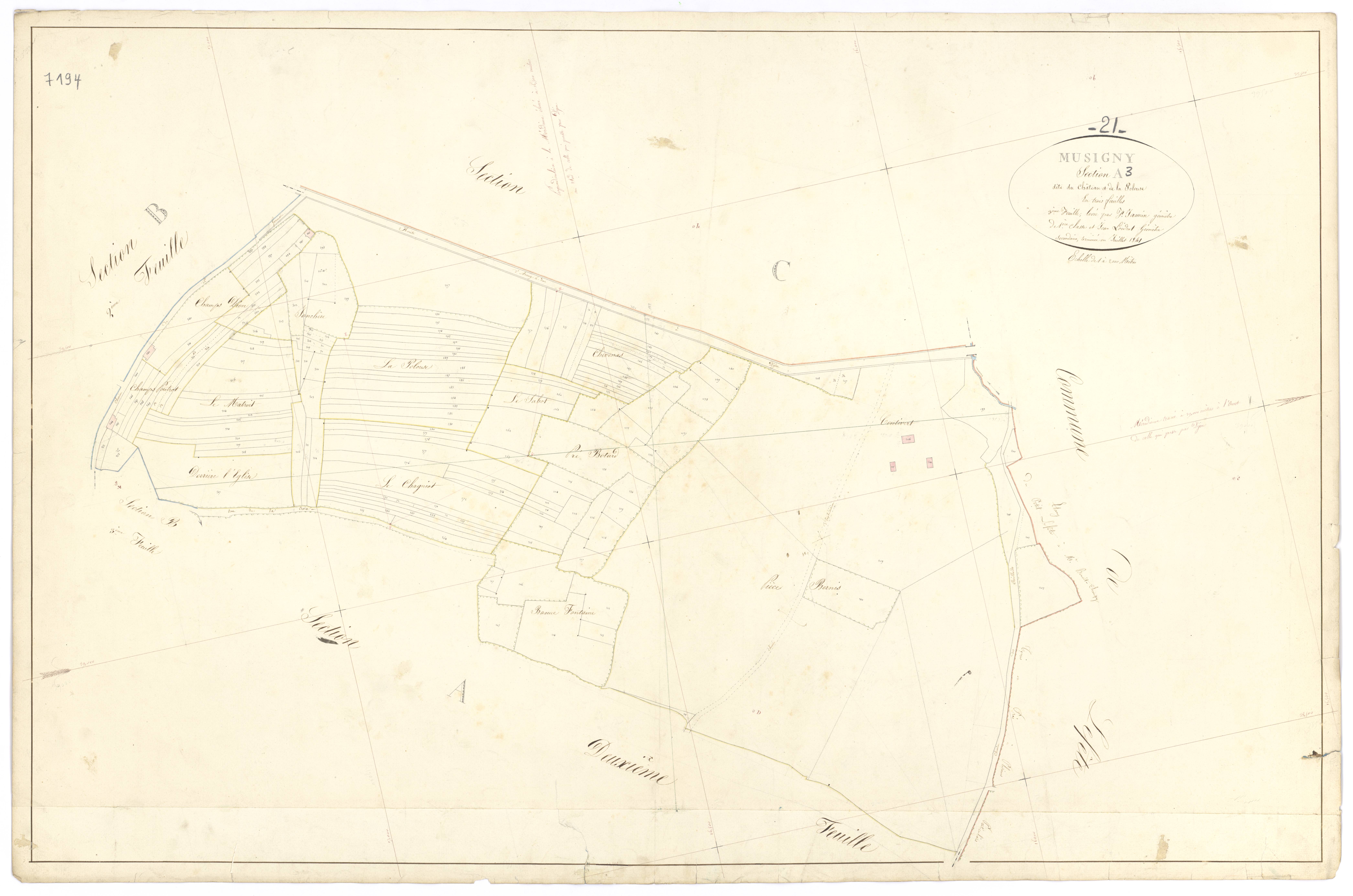 Musigny - Section A3 - 3 P PLAN 446/4