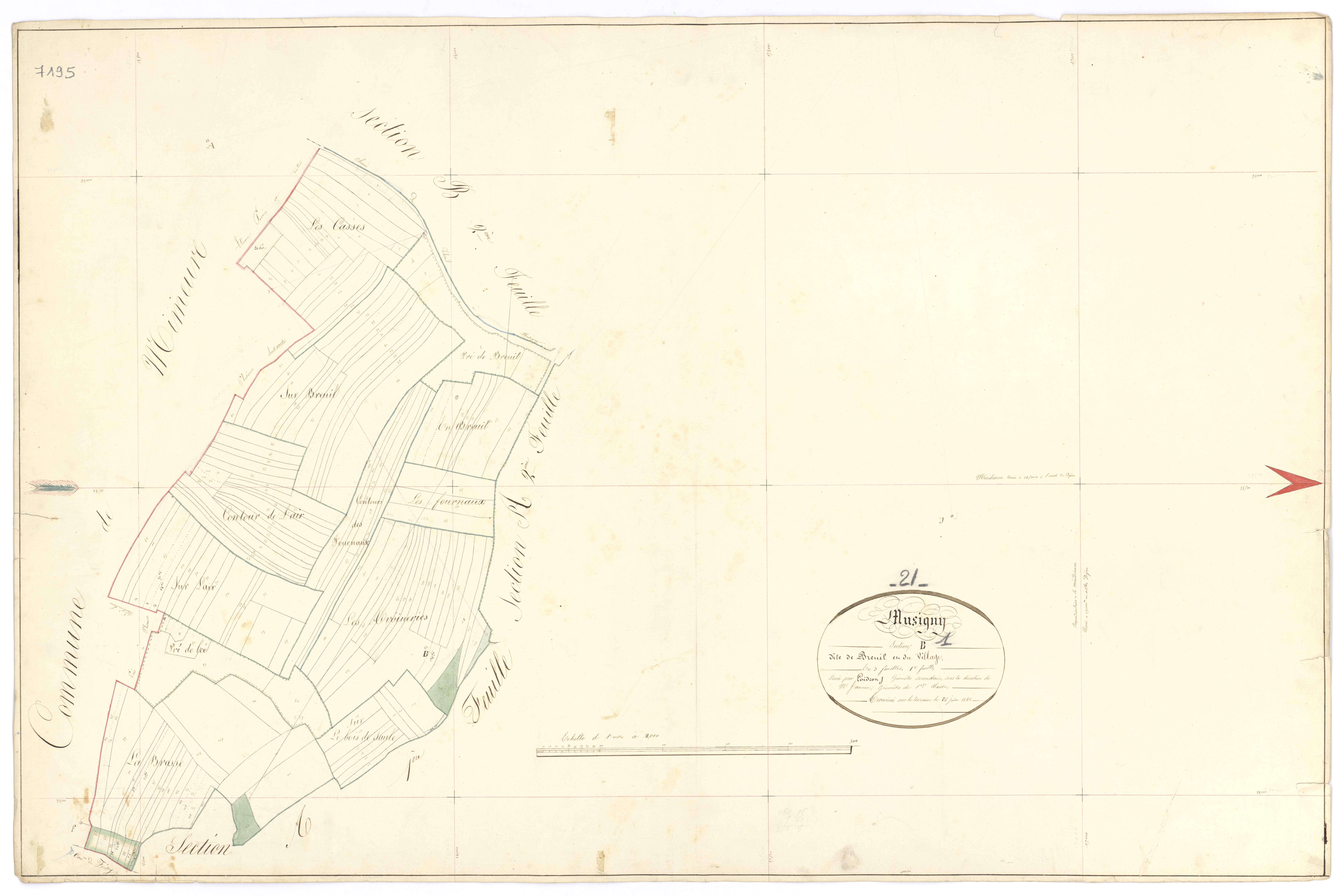 Musigny - Section B1 - 3 P PLAN 446/5