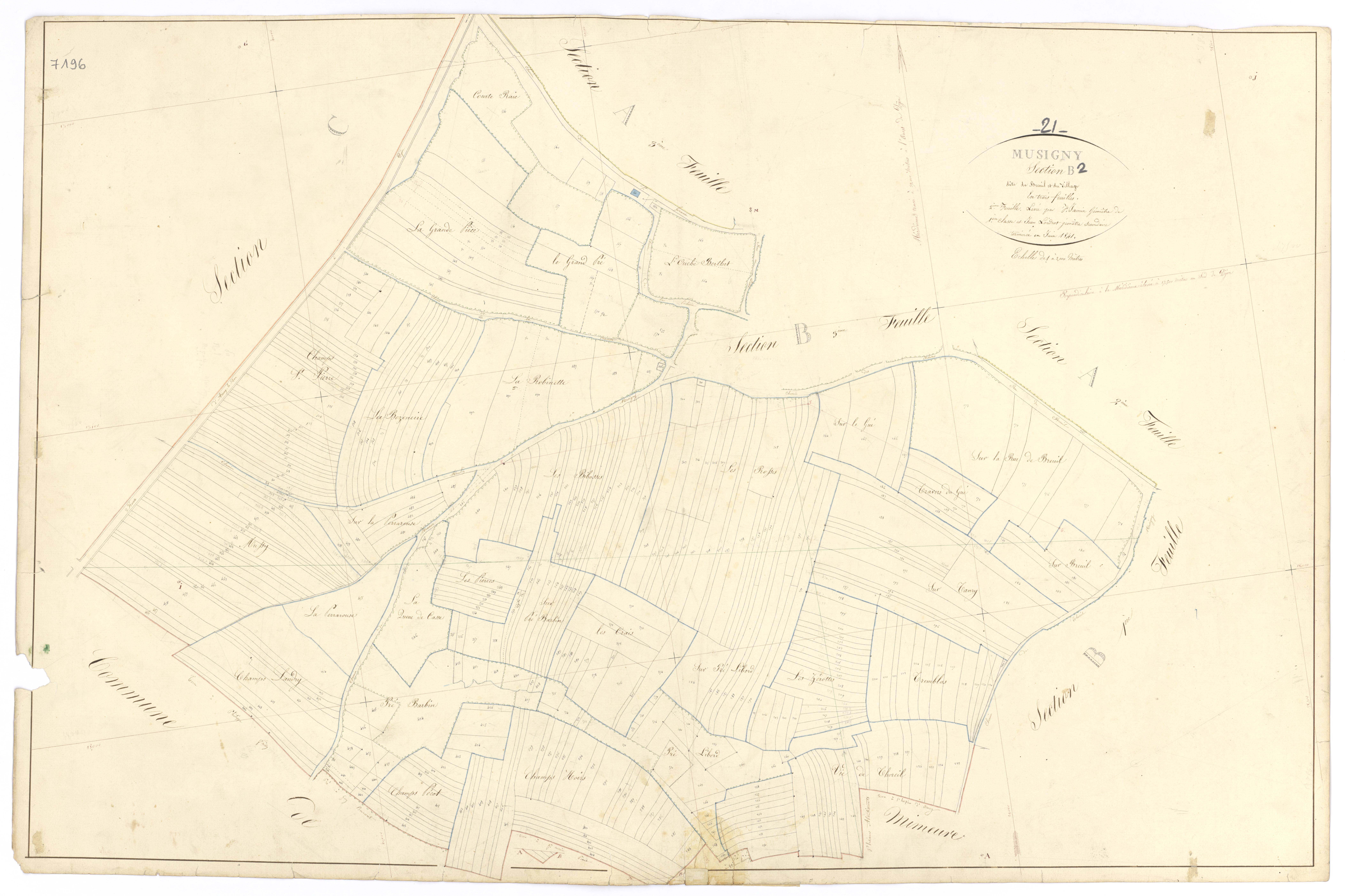 Musigny - Section B2 - 3 P PLAN 446/6