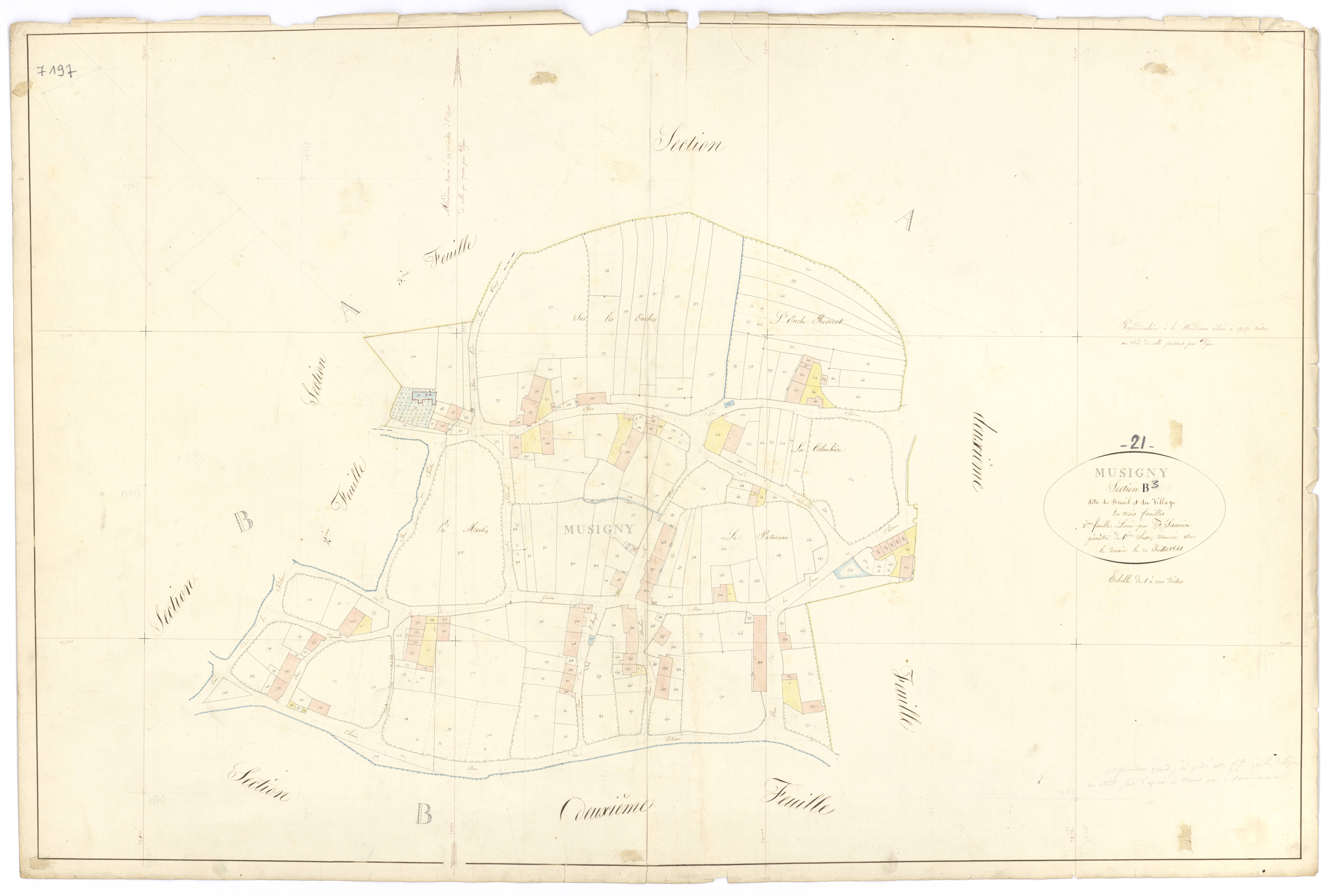 Musigny - Section B3 - 3 P PLAN 446/7