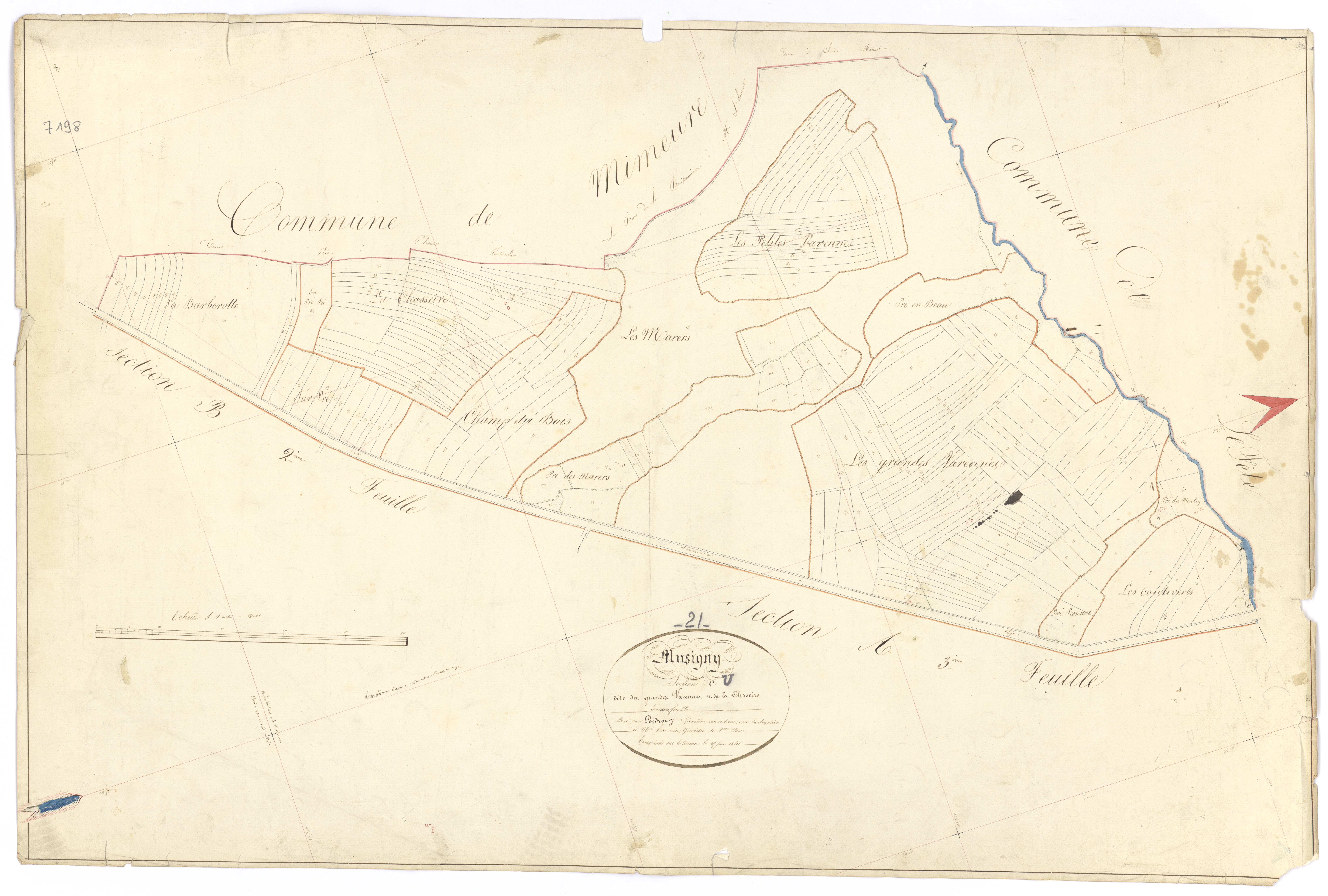 Musigny - Section C - 3 P PLAN 446/8