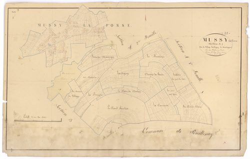 Mussy-la-Fosse - Section B1 - 3 P PLAN 447/4