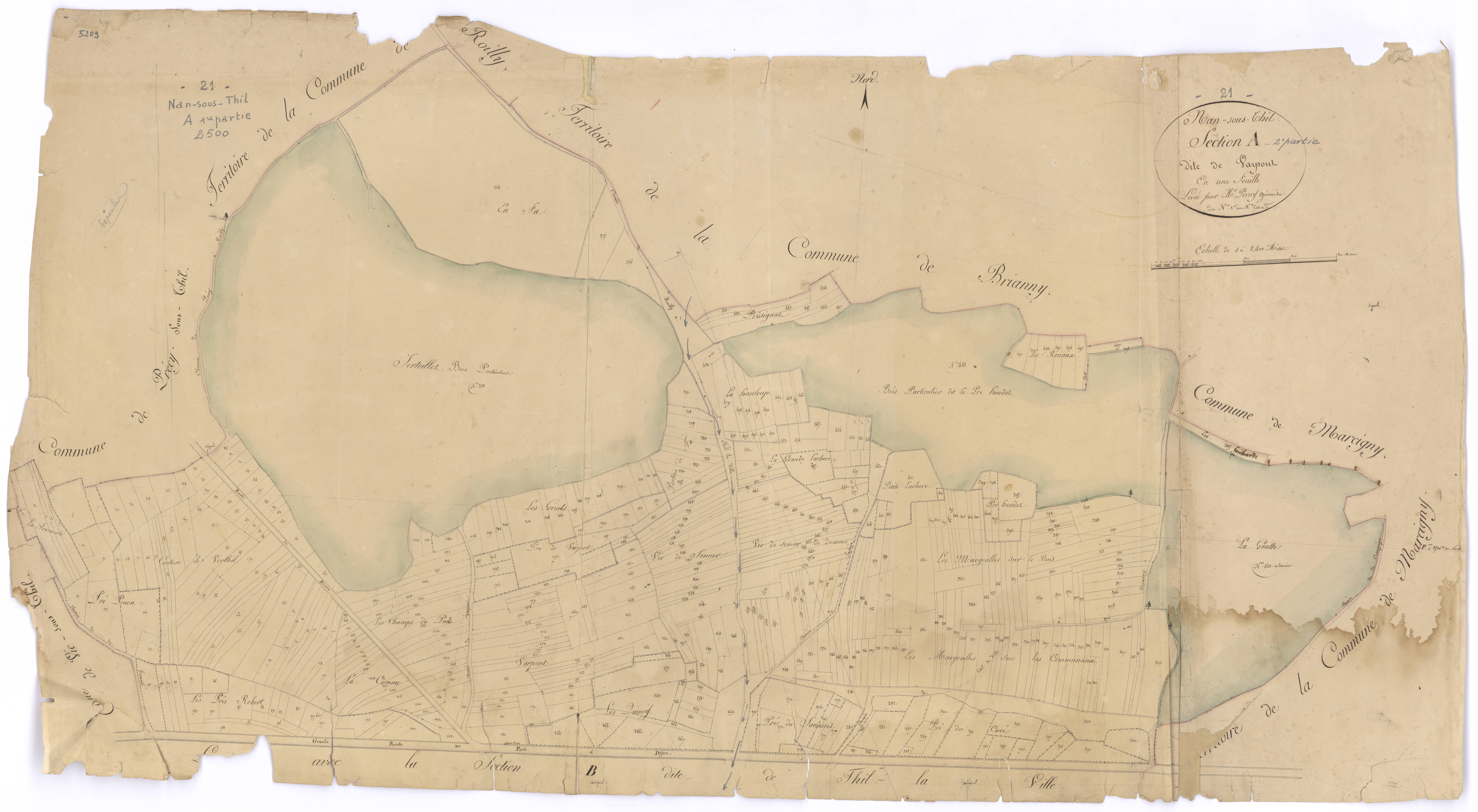 Nan-sous-Thil - Section A - 3 P PLAN 448/2