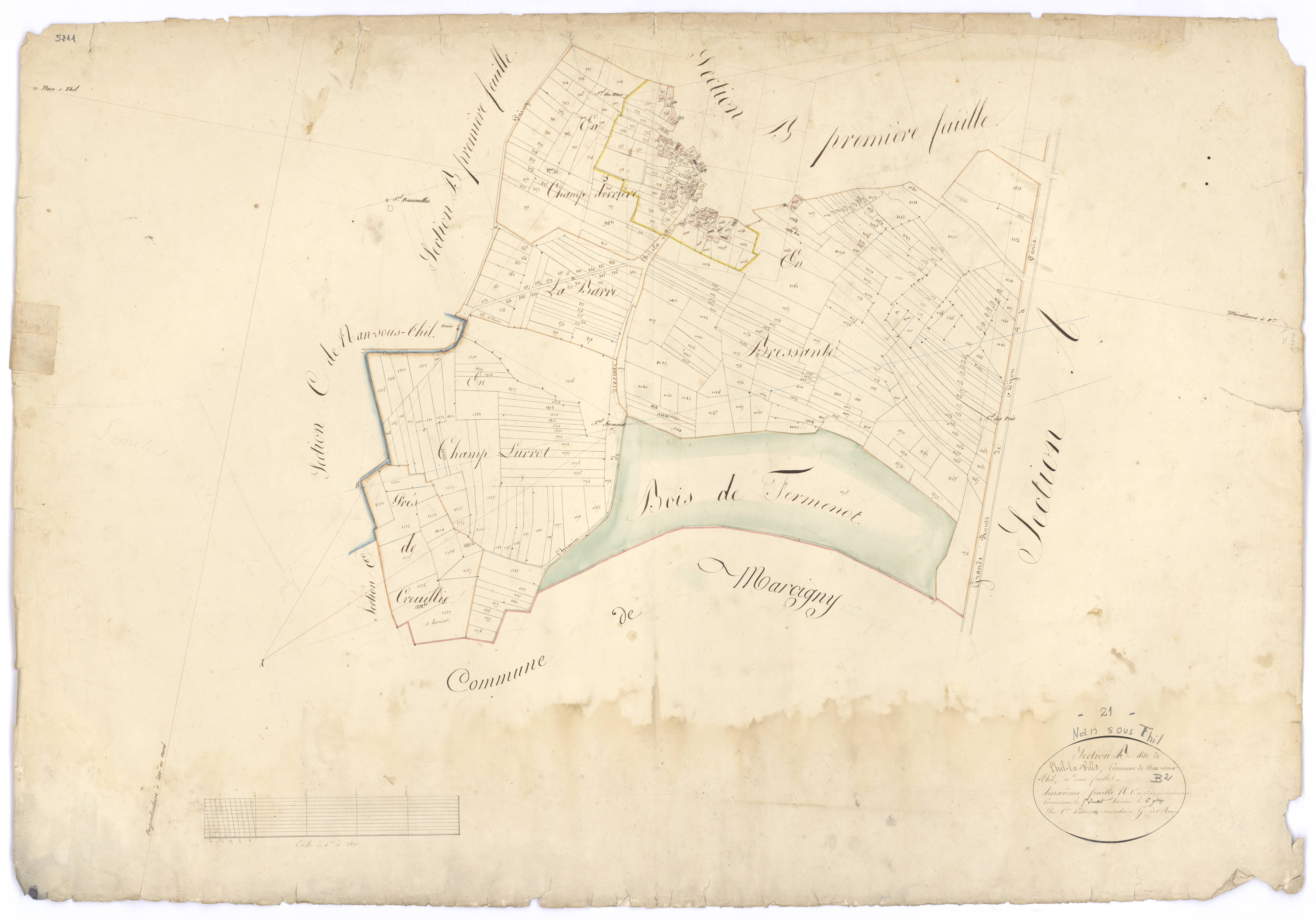 Nan-sous-Thil - Section B2 - 3 P PLAN 448/4