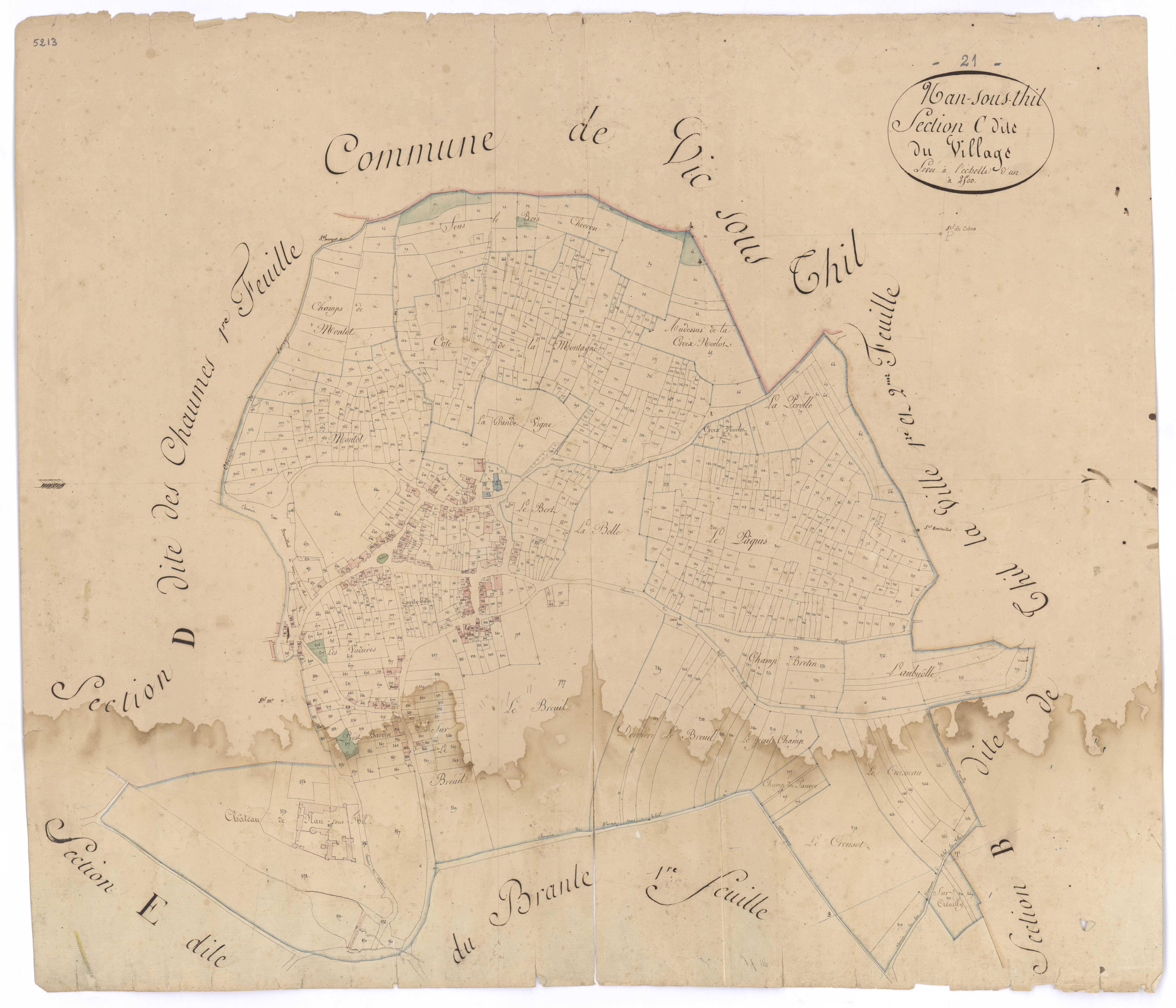 Nan-sous-Thil - Section C - 3 P PLAN 448/6