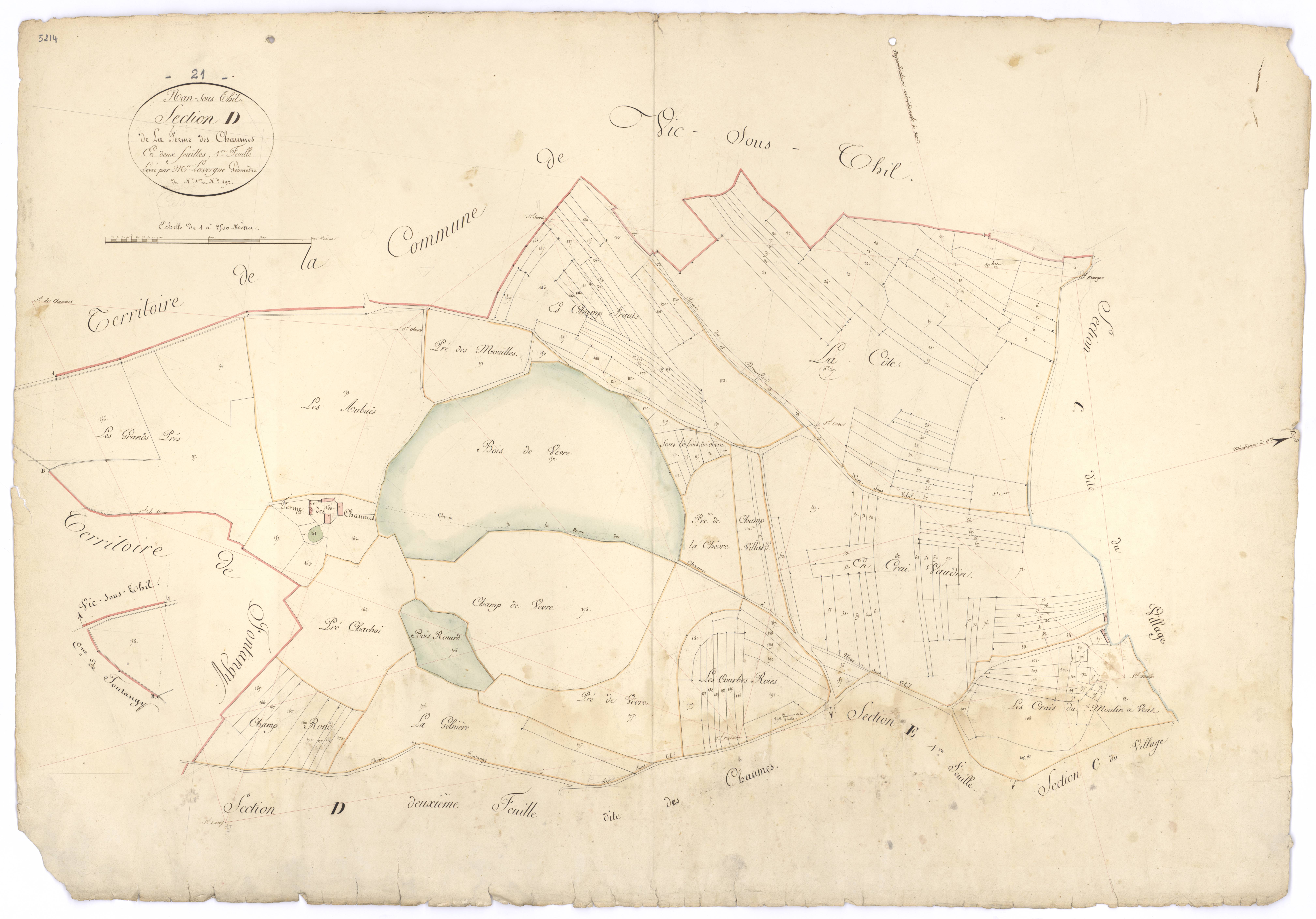 Nan-sous-Thil - Section D1 - 3 P PLAN 448/7