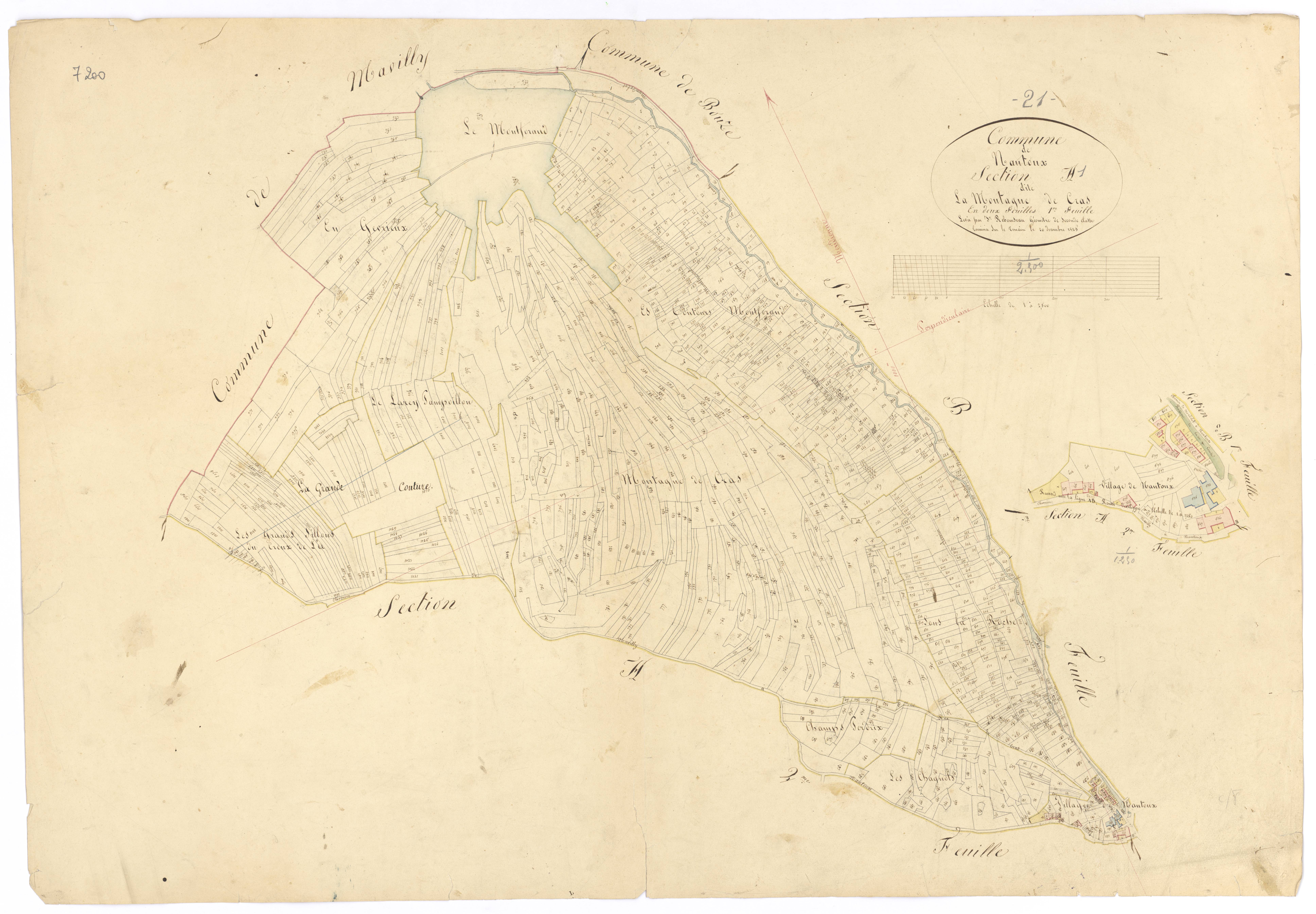 Nantoux - Section A1 - 3 P PLAN 449/2