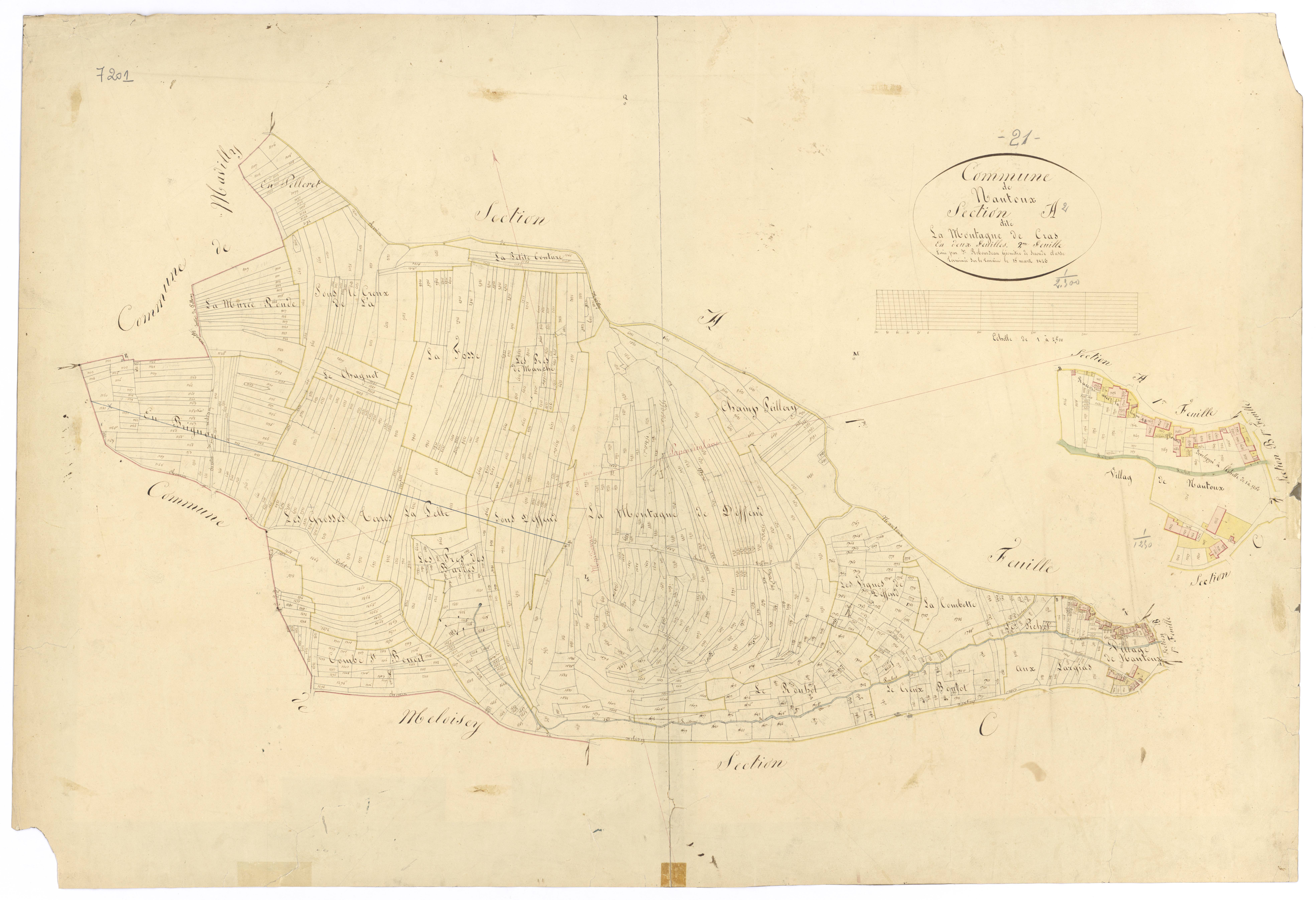 Nantoux - Section A2 - 3 P PLAN 449/3