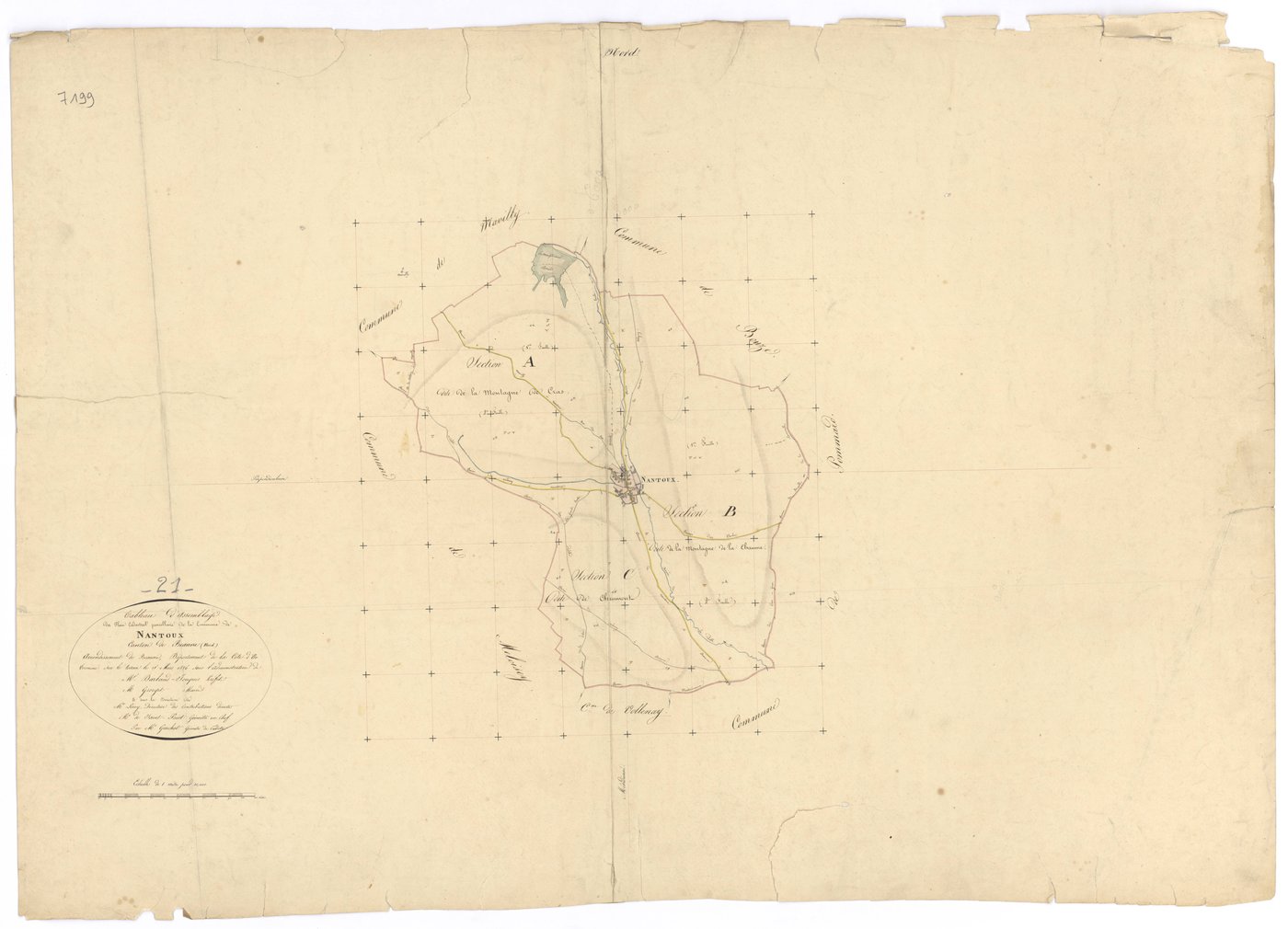 Nantoux - Tableau d'assemblage - 3 P PLAN 449/1