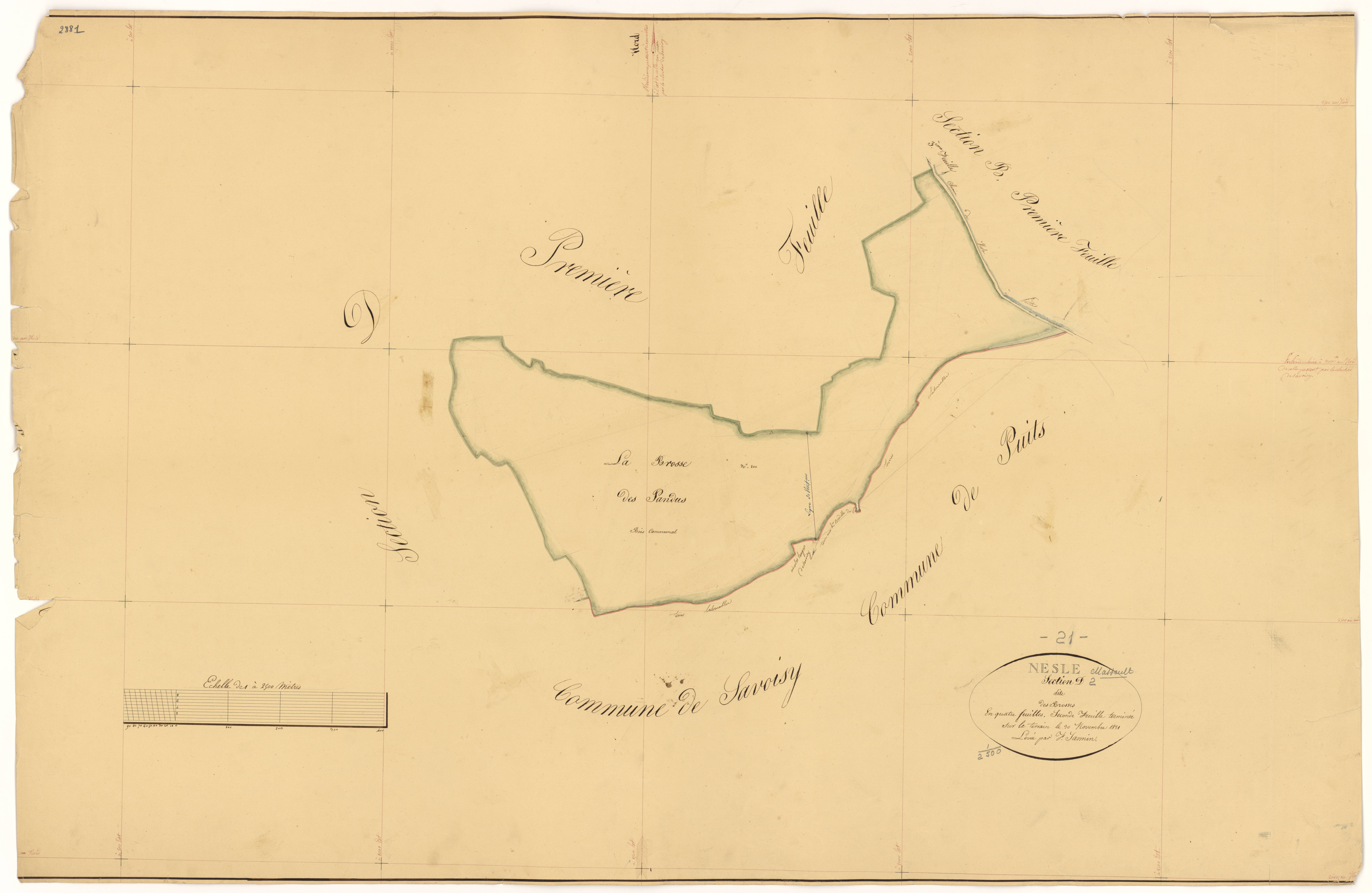 Nesle-et-Massoult - Section D2 - 3 P PLAN 450/9
