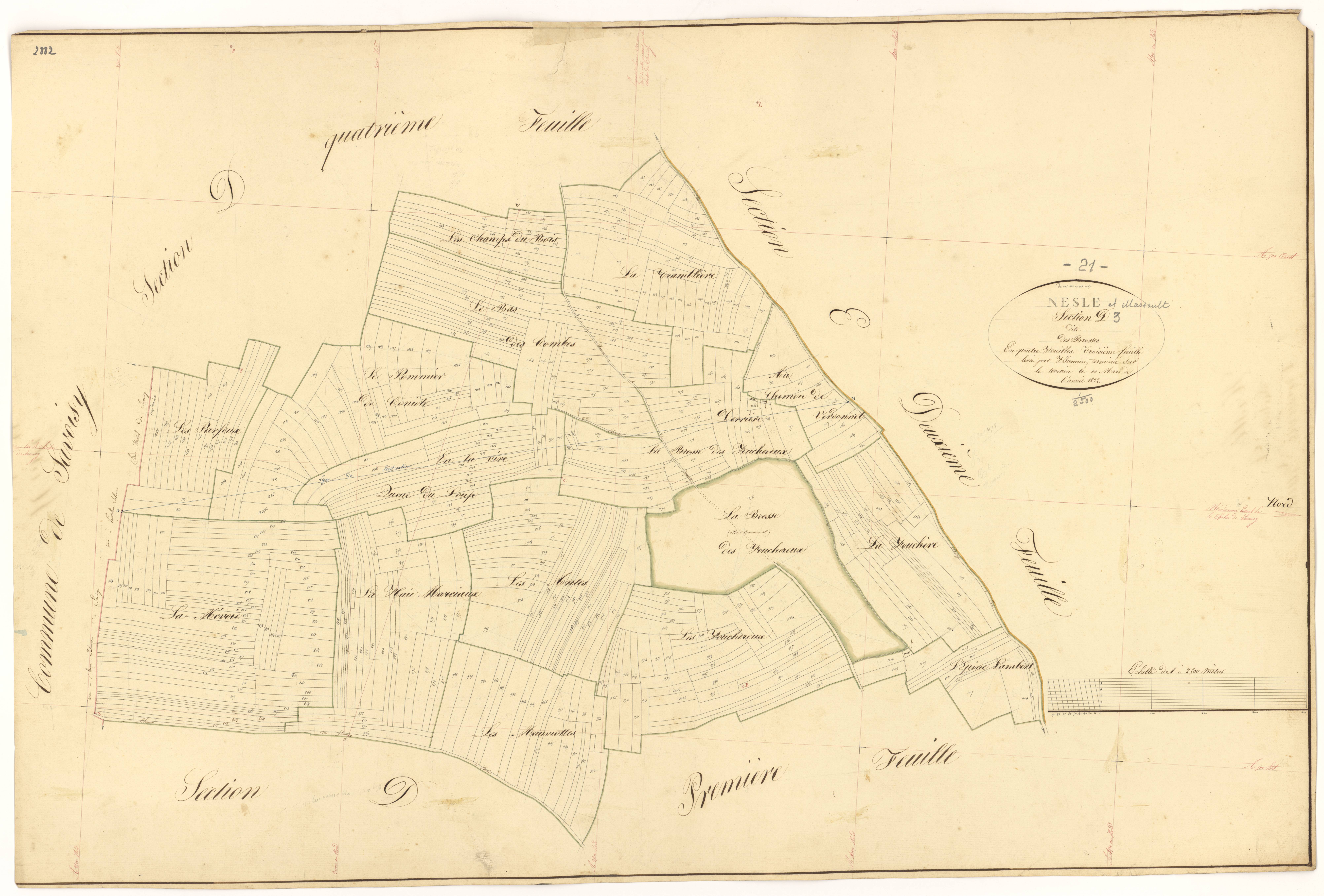 Nesle-et-Massoult - Section D3 - 3 P PLAN 450/10