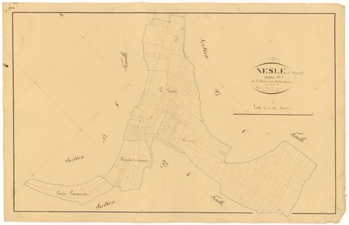 Nesle-et-Massoult - Section B2 - 3 P PLAN 450/5