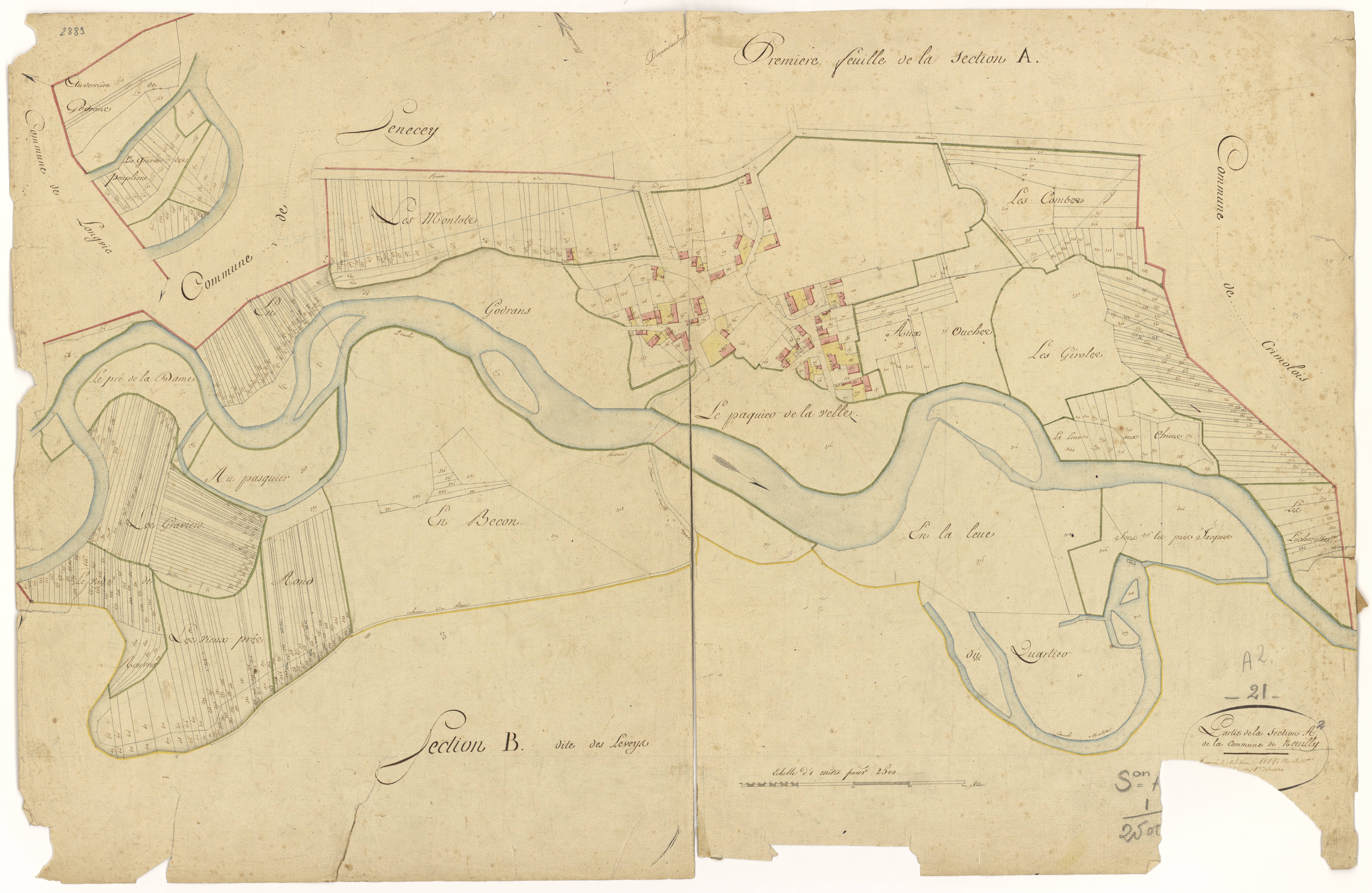 Neuilly-lès-Dijon - Section A2 - 3 P PLAN 451/3