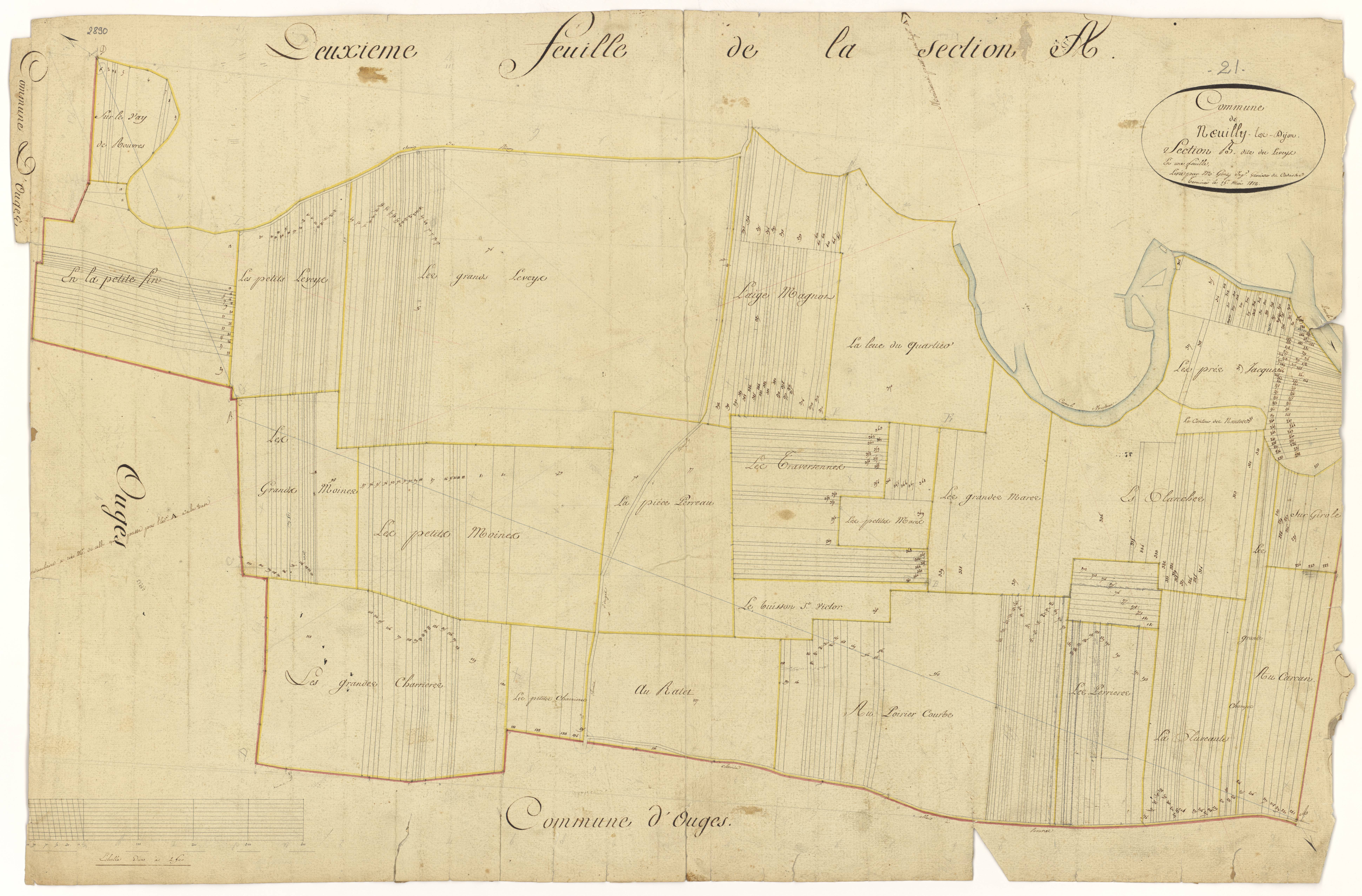 Neuilly-lès-Dijon - Section B - 3 P PLAN 451/4