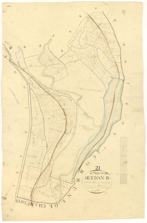 Nod-sur-Seine - Section B2 - 3 P PLAN 454/4
